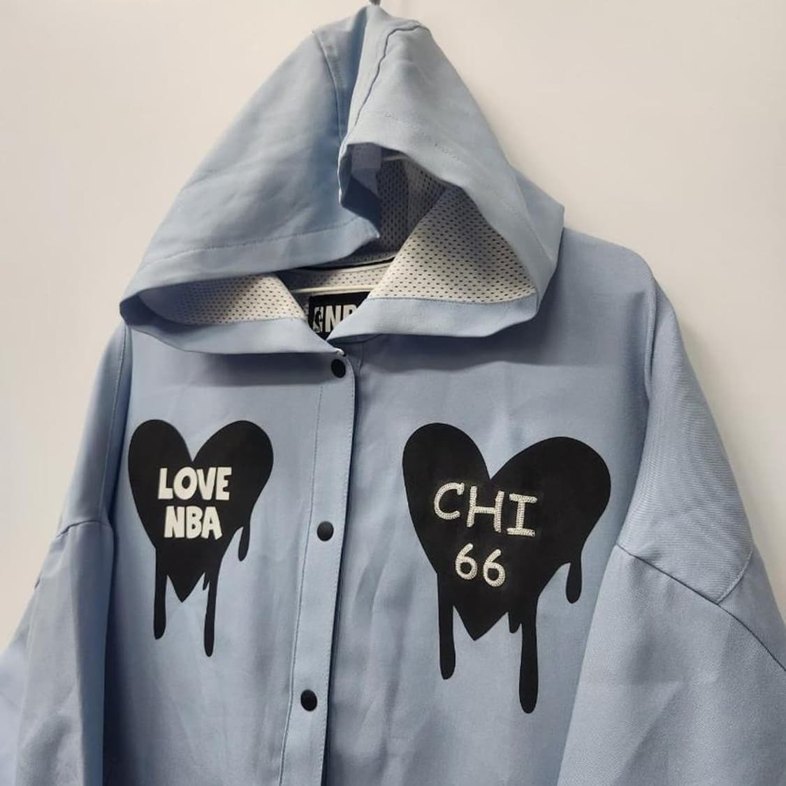 NBA 시카고불스 FREE 여성 후드 롱 자켓, 실측7 상품이미지3