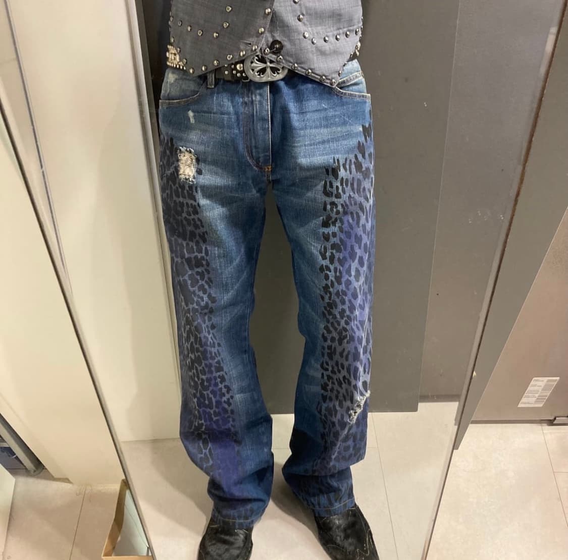 2009ss Roberto Cavalli Leopard Denim 상품이미지2
