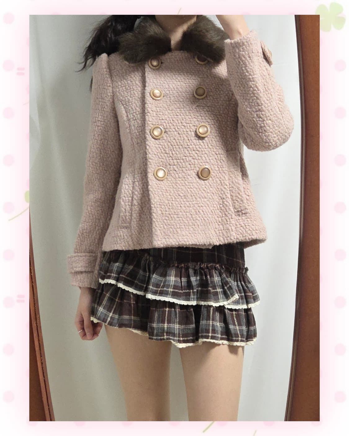 세실맥비 핑크 코트 상품이미지3