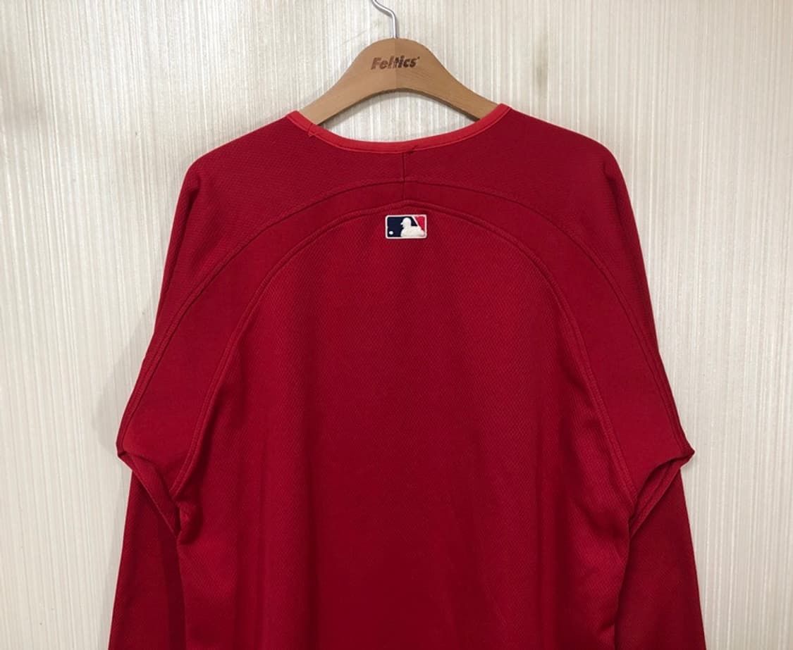 MLB 마제스틱 보스턴레드삭스 구형어센틱 플리스풀오버 M 상품이미지9