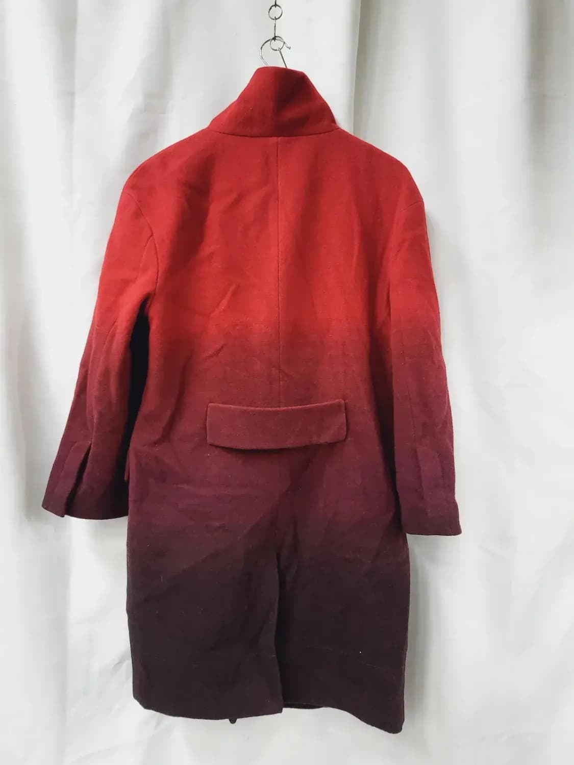 W 하이넥 모 혼방 롱 코트 상품이미지4