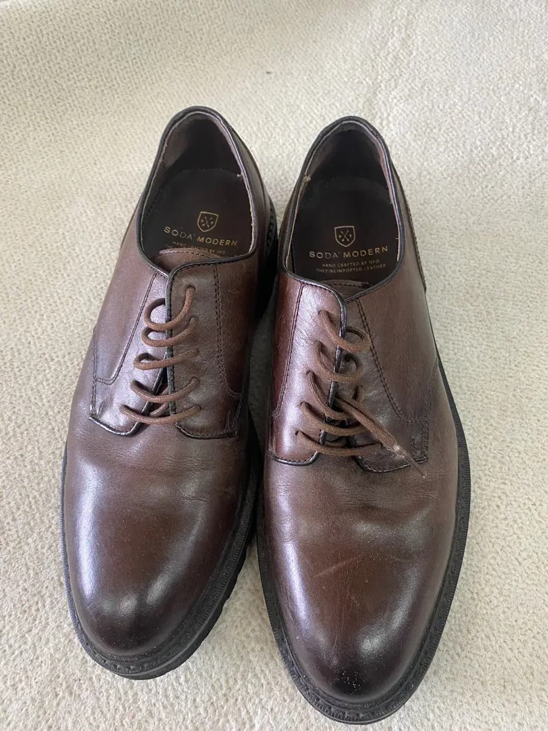 새상품 소다 남성 정장 구두 굽 3cm 255 상품이미지1