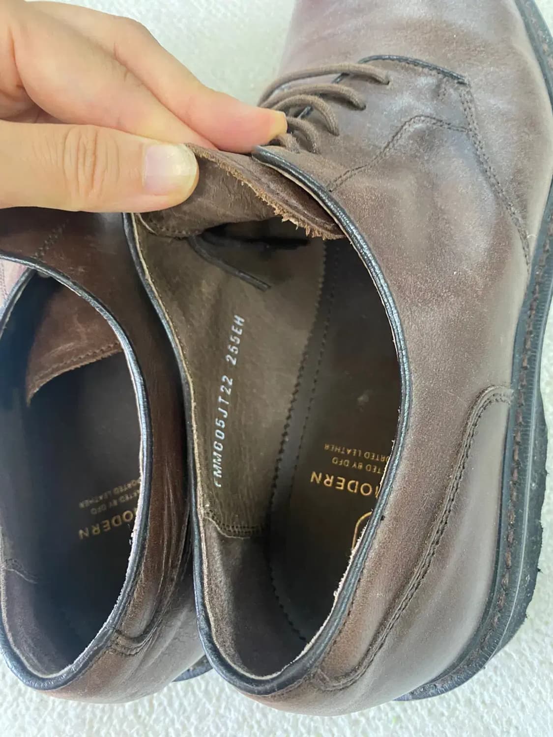 새상품 소다 남성 정장 구두 굽 3cm 255 상품이미지2