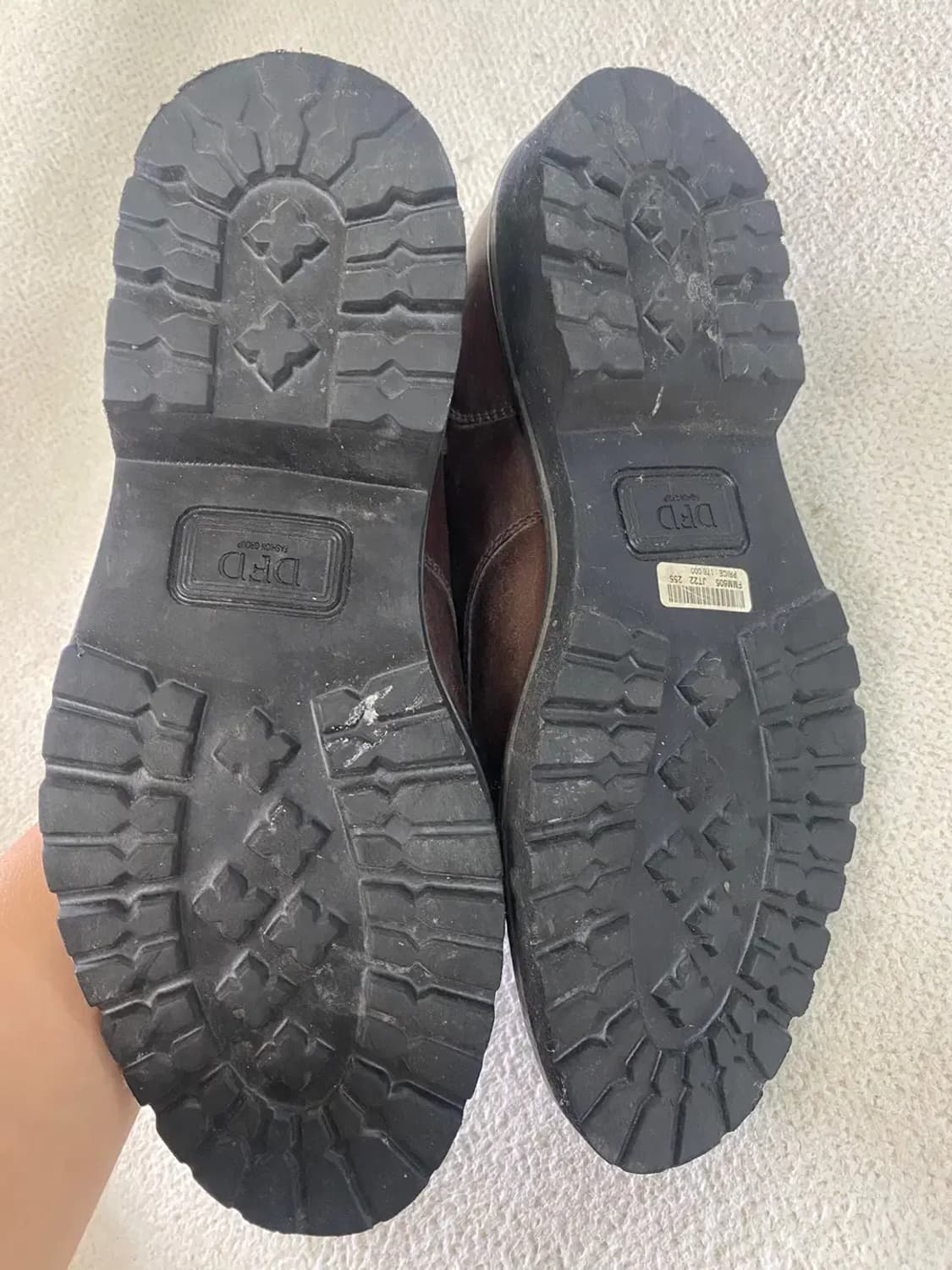 새상품 소다 남성 정장 구두 굽 3cm 255 상품이미지3