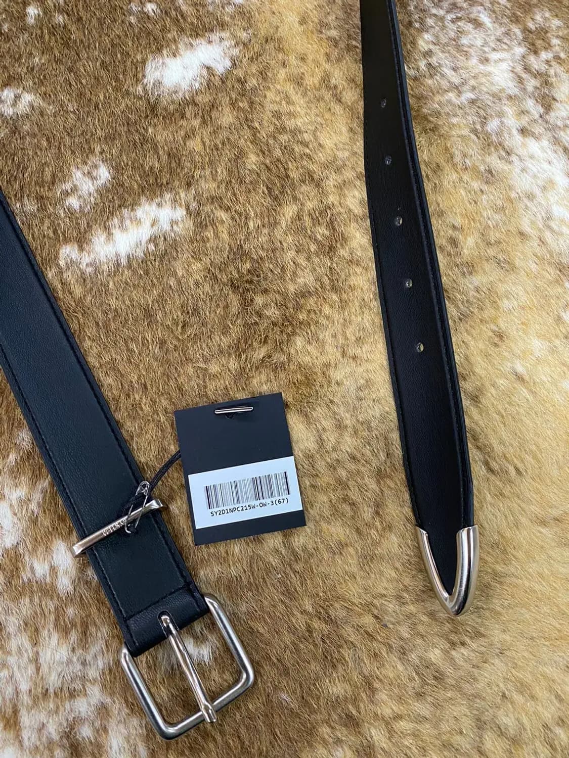 새상품 SYSTEM 벨트 블랙 상품이미지1