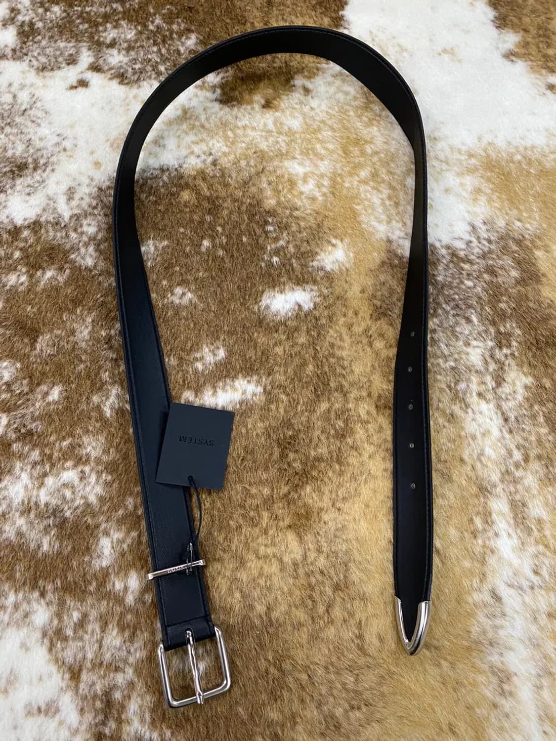 새상품 SYSTEM 벨트 블랙 상품이미지2