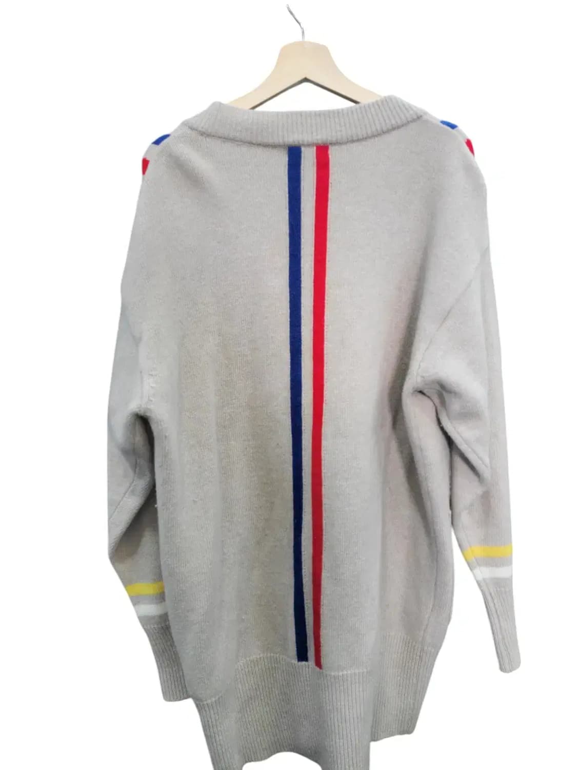 [문수권세컨] 스마일패치 베이지 울혼방 가디건 S 상품이미지4