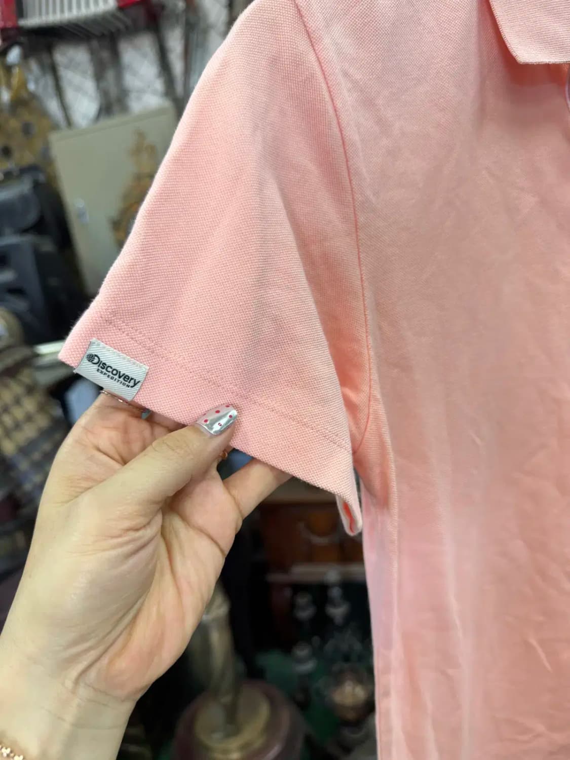 디스커버리 연핑크 카라 티셔츠 140 상품이미지4