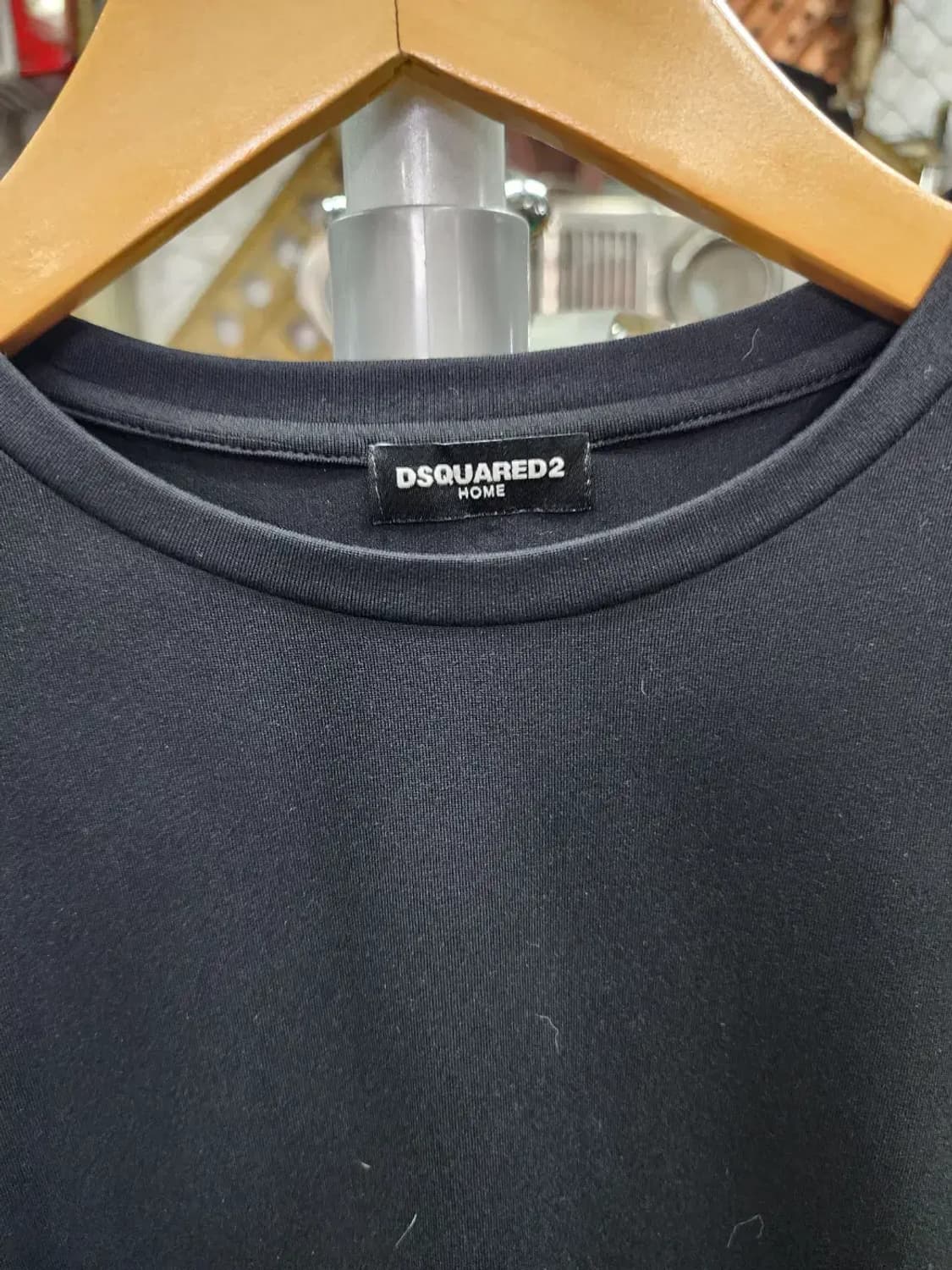 [DSQUARED 2 ] 디스퀘어드 2 블랙 긴소매 티셔츠 M 상품이미지4