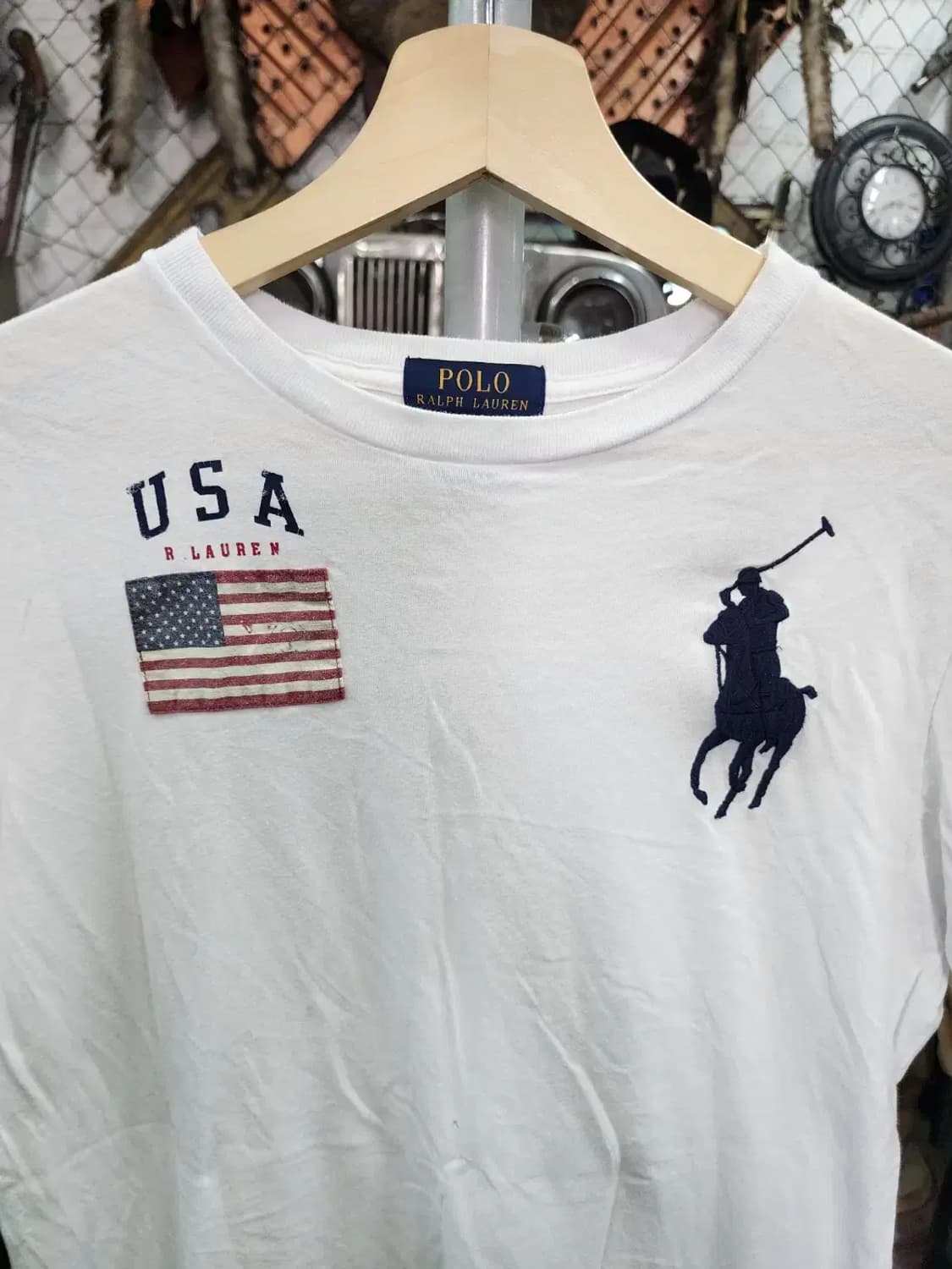 [POLO RALPH LAUREN] 폴로랄프로렌 USA성조기 반팔 L 상품이미지4