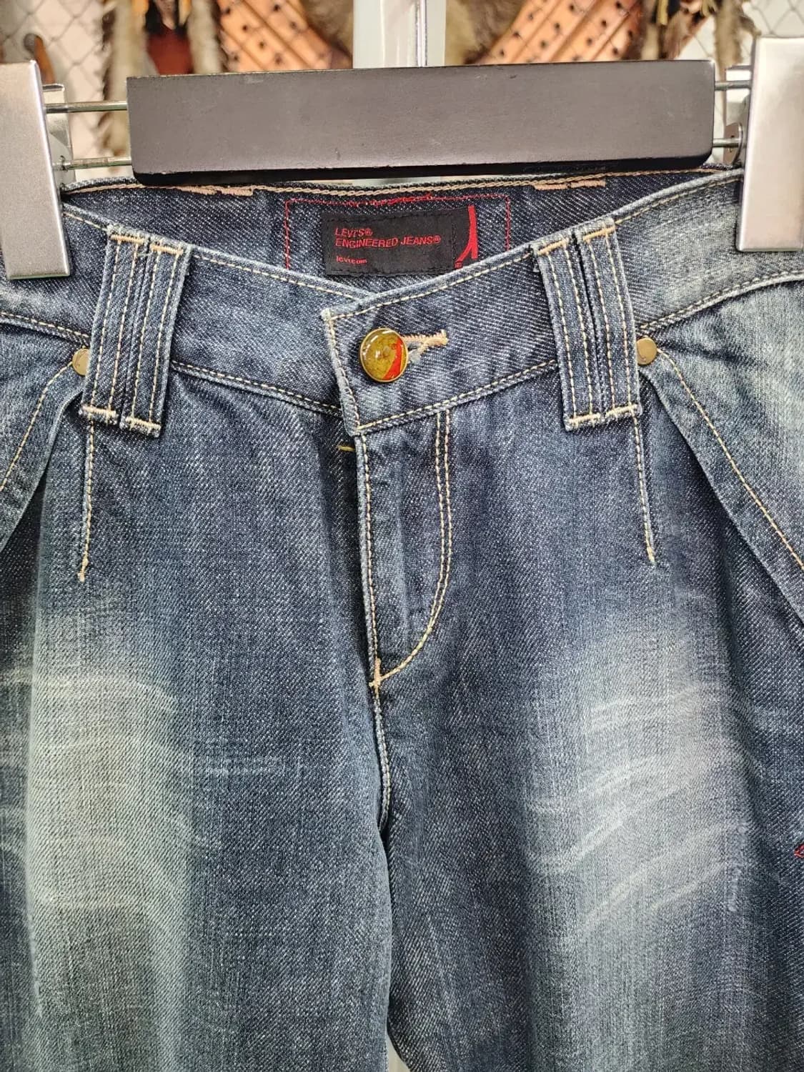 [Levis] 리바이스 엔지니어드진 여성 구제 부츠컷 청바지 w67/86 상품이미지4