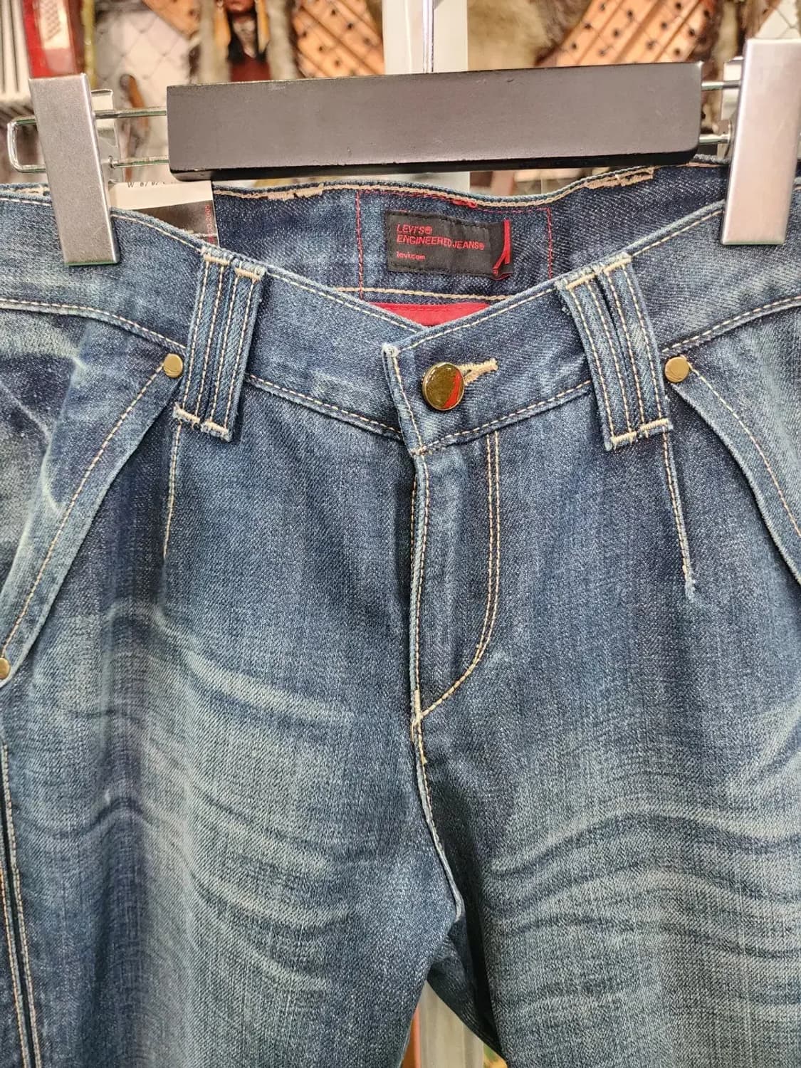 [Levis] 리바이스 엔지니어드진 여성 구제 부츠컷 청바지w67/92 상품이미지4
