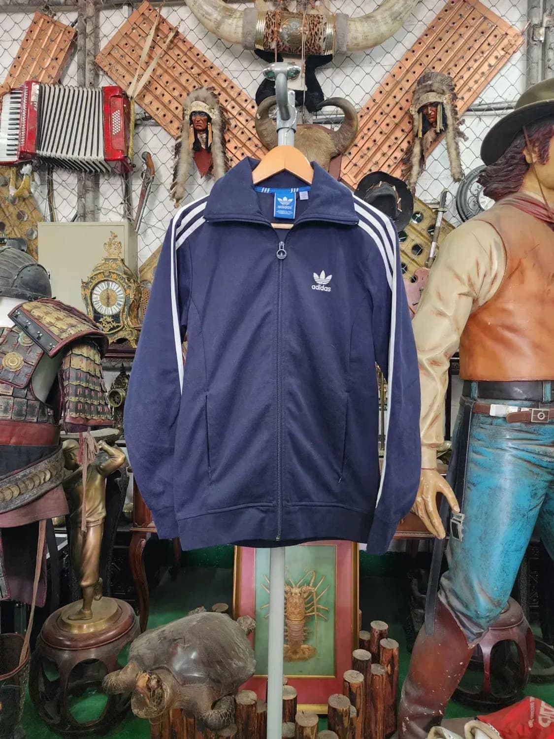 [adidas] 아디다스 유로파 삼선 트랙탑 져지 네이비 100 상품이미지1