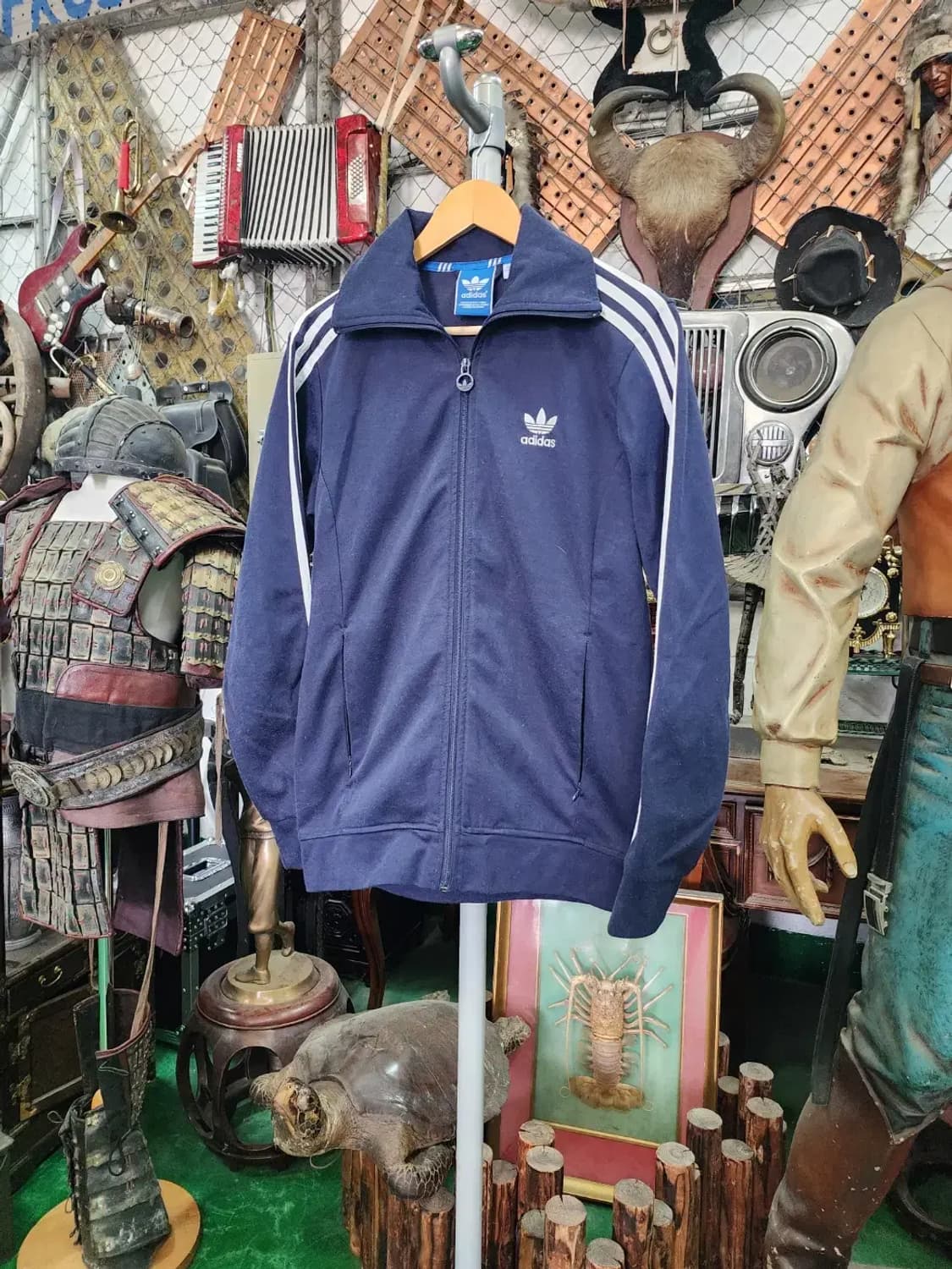 [adidas] 아디다스 유로파 삼선 트랙탑 져지 네이비 100 상품이미지2