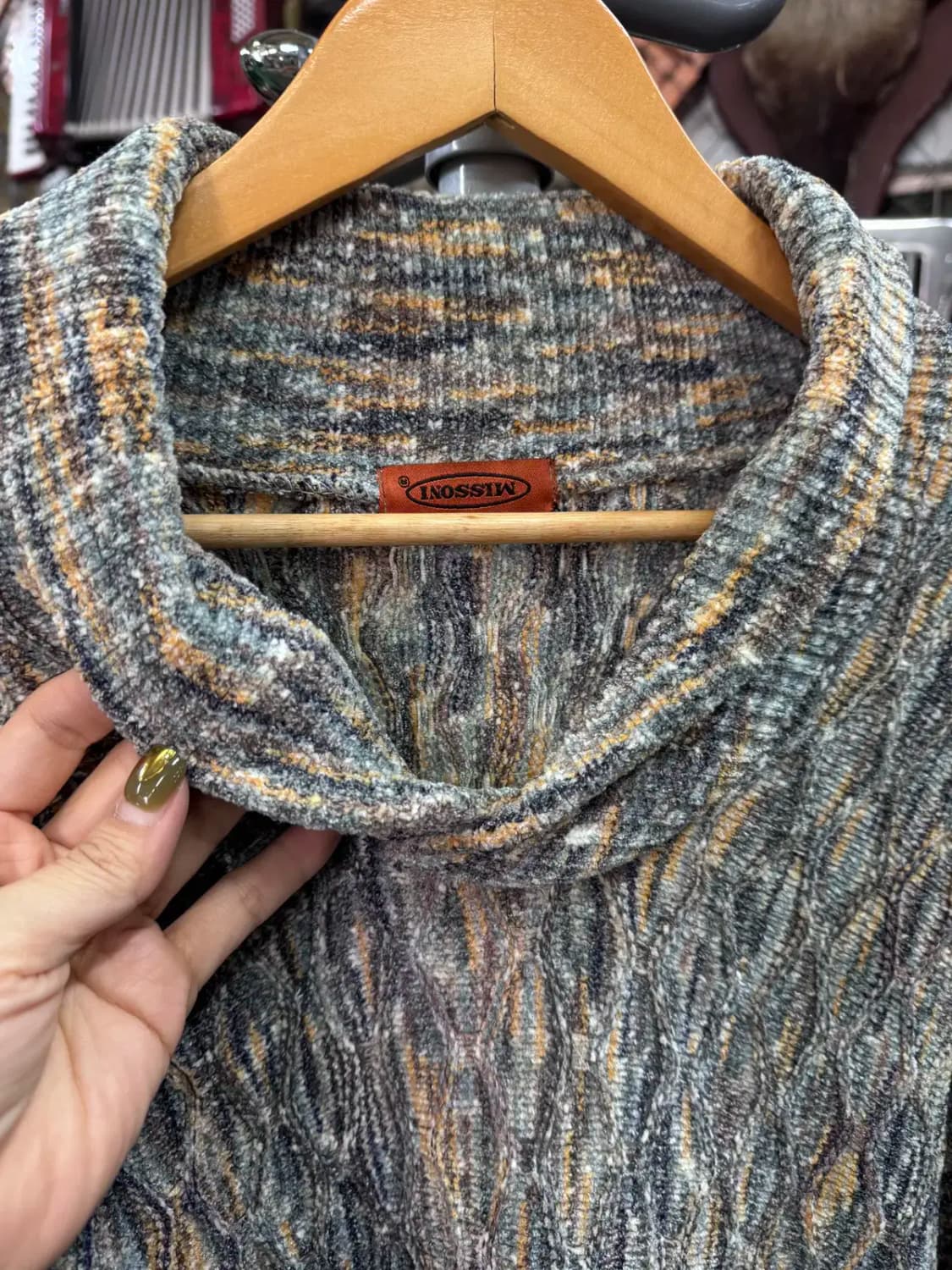 미쏘니 MISSONI 물결무늬 패턴 니트 상품이미지3