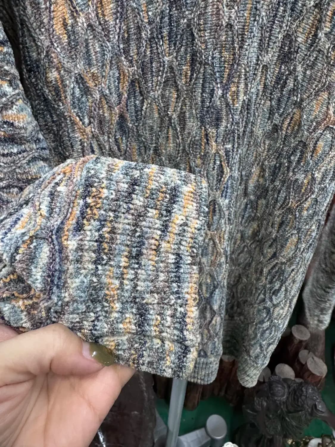 미쏘니 MISSONI 물결무늬 패턴 니트 상품이미지4