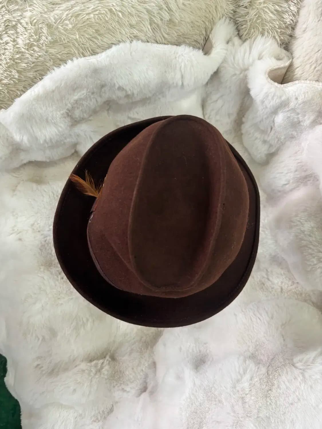 짙은 갈색의 페도라 모자 상품이미지4