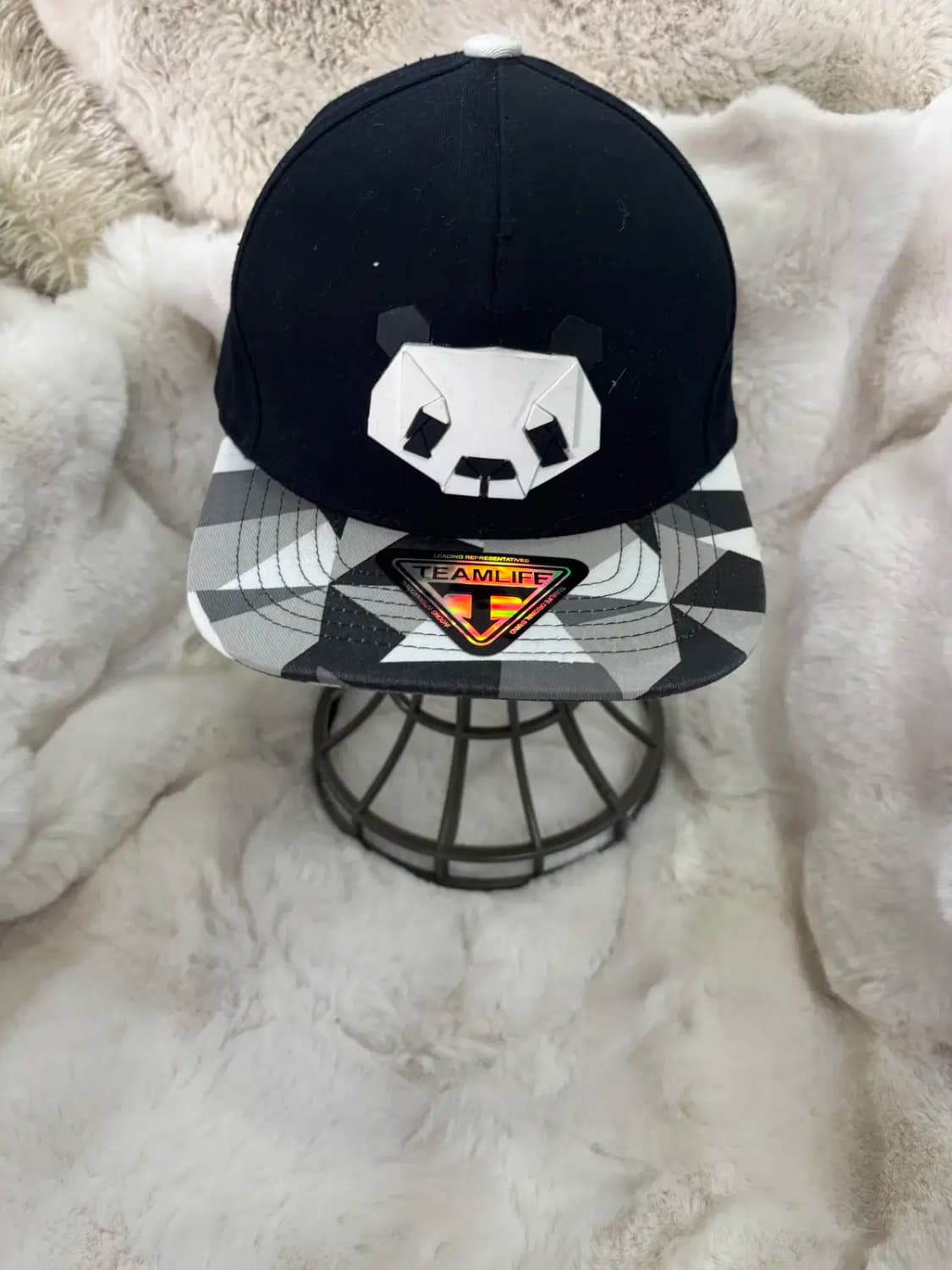 팀라이프(TEAMLIFE) 팬더 로고 스냅백 모자 상품이미지1