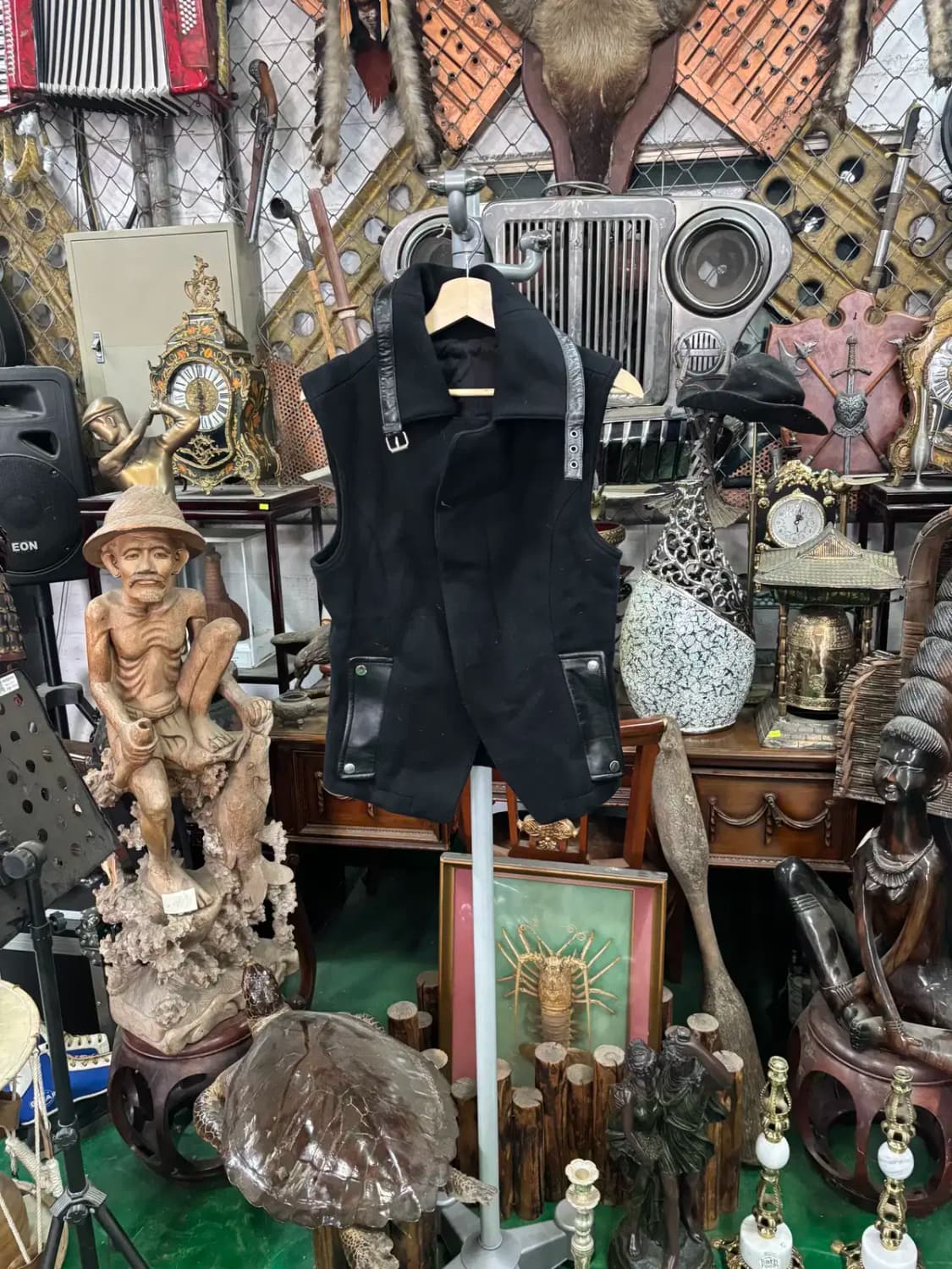 퓨에르옴므 남성 모직 조끼 베스트-텍 있는 새상품 상품이미지1