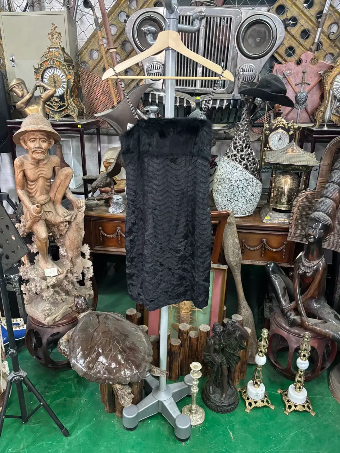 파시미나  인조 모피 나시 드레스 원피스  55-작은 66 상품이미지1