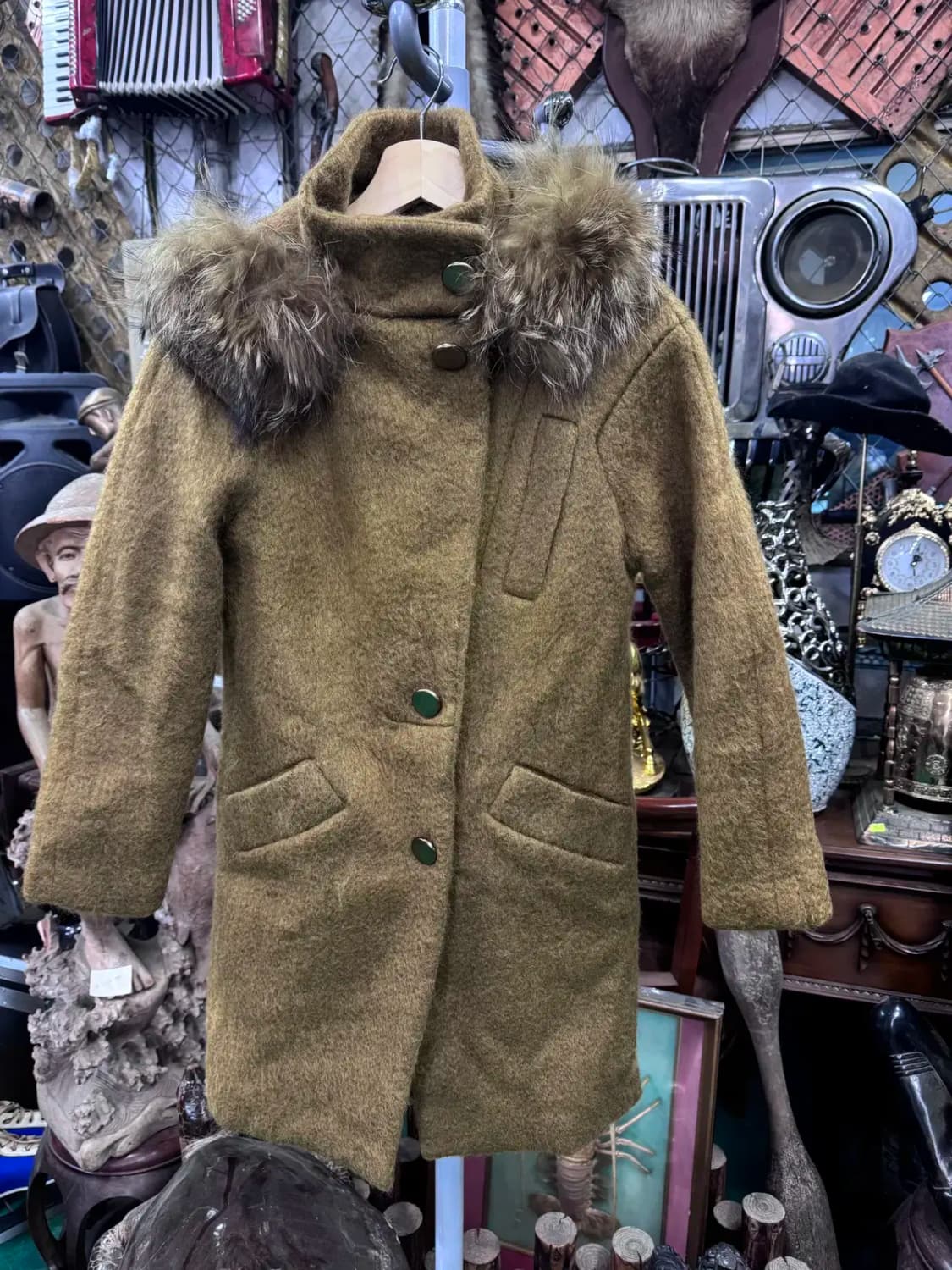 오즈세컨 모직겨울자켓 여성코트 (모자털부착가능) 상품이미지1