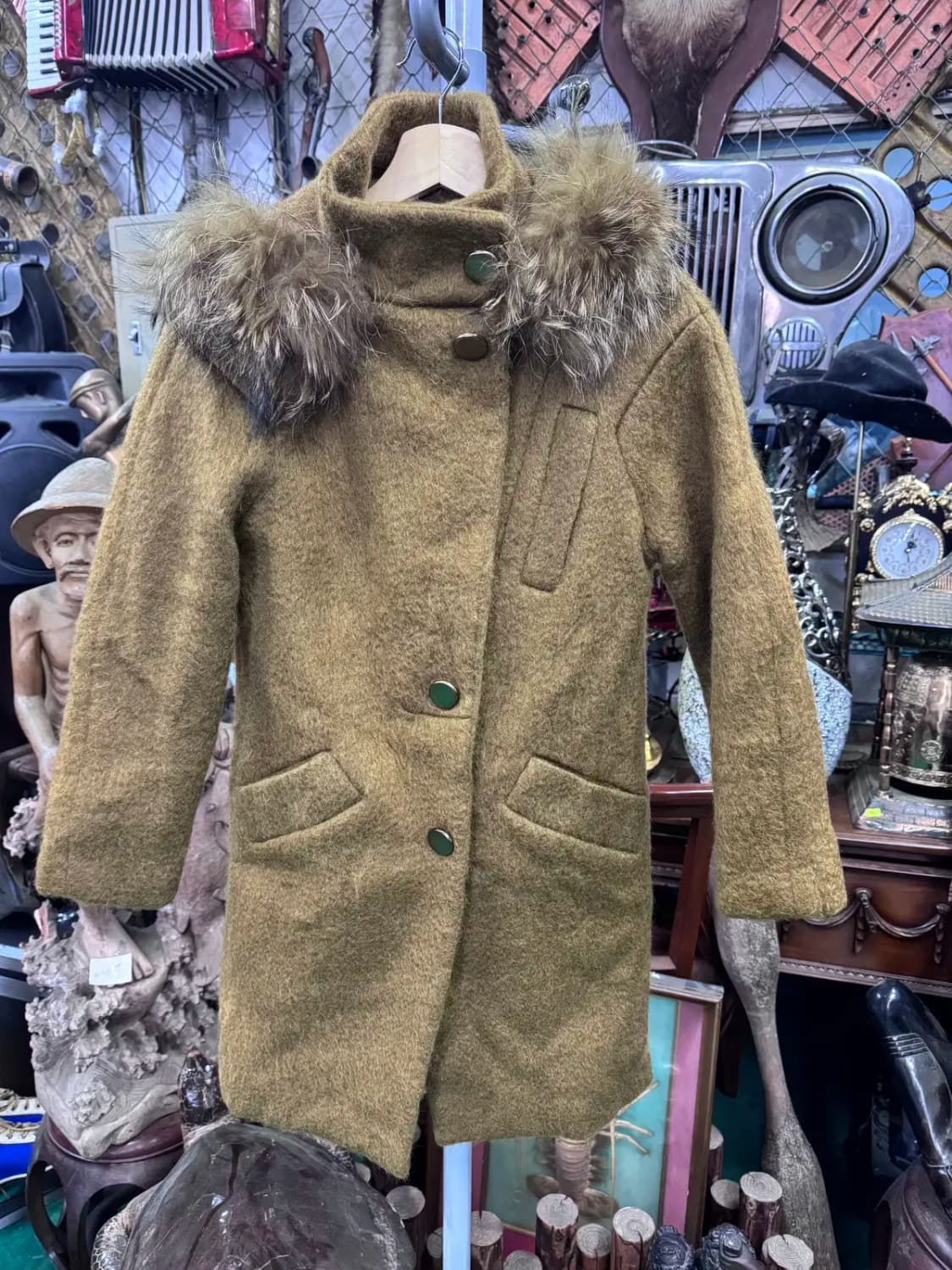 오즈세컨 모직겨울자켓 여성코트 (모자털부착가능) 상품이미지2