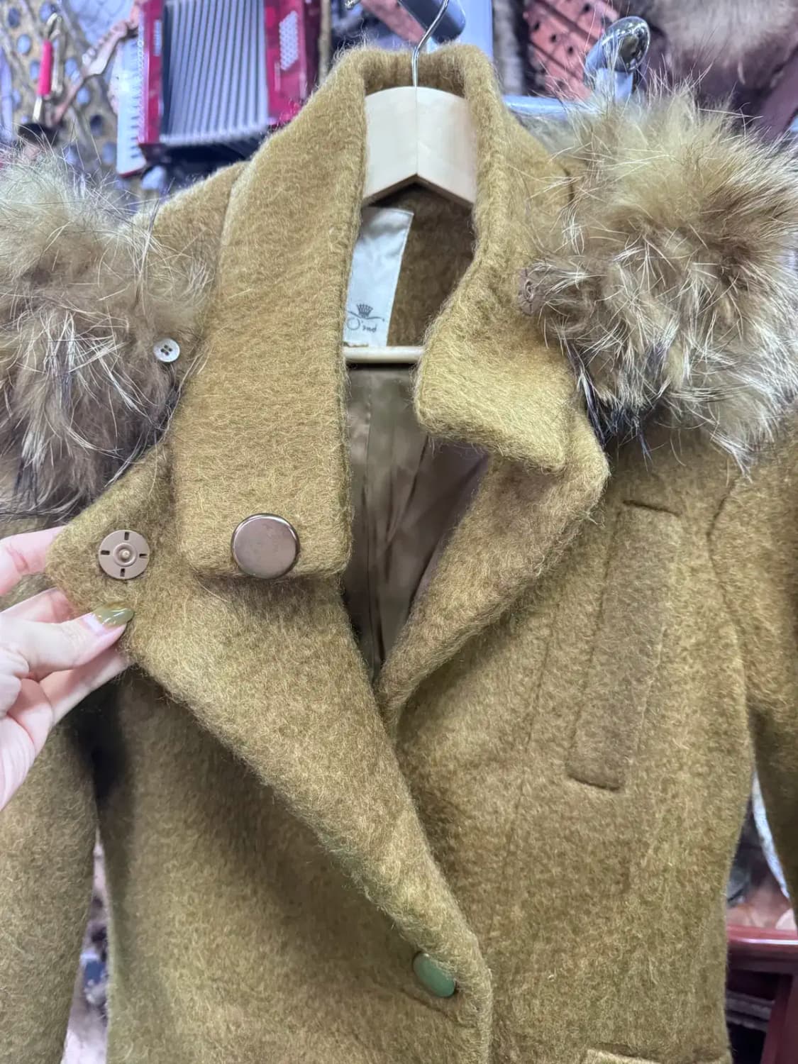 오즈세컨 모직겨울자켓 여성코트 (모자털부착가능) 상품이미지3