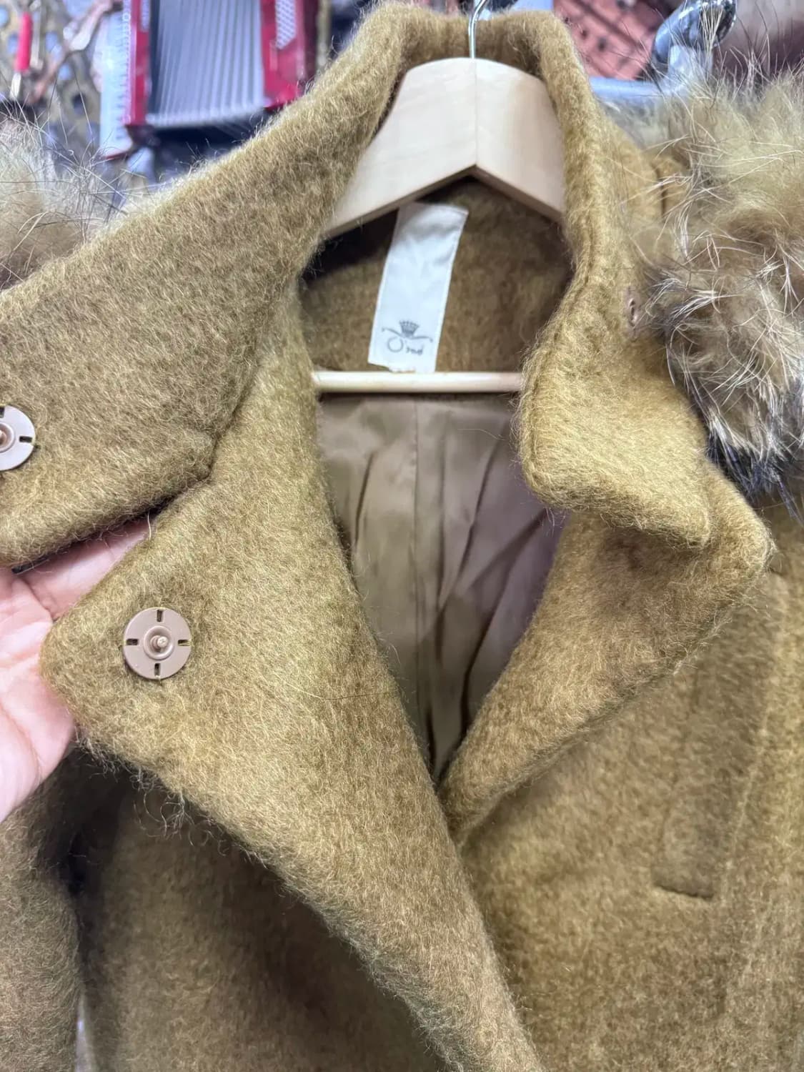 오즈세컨 모직겨울자켓 여성코트 (모자털부착가능) 상품이미지4