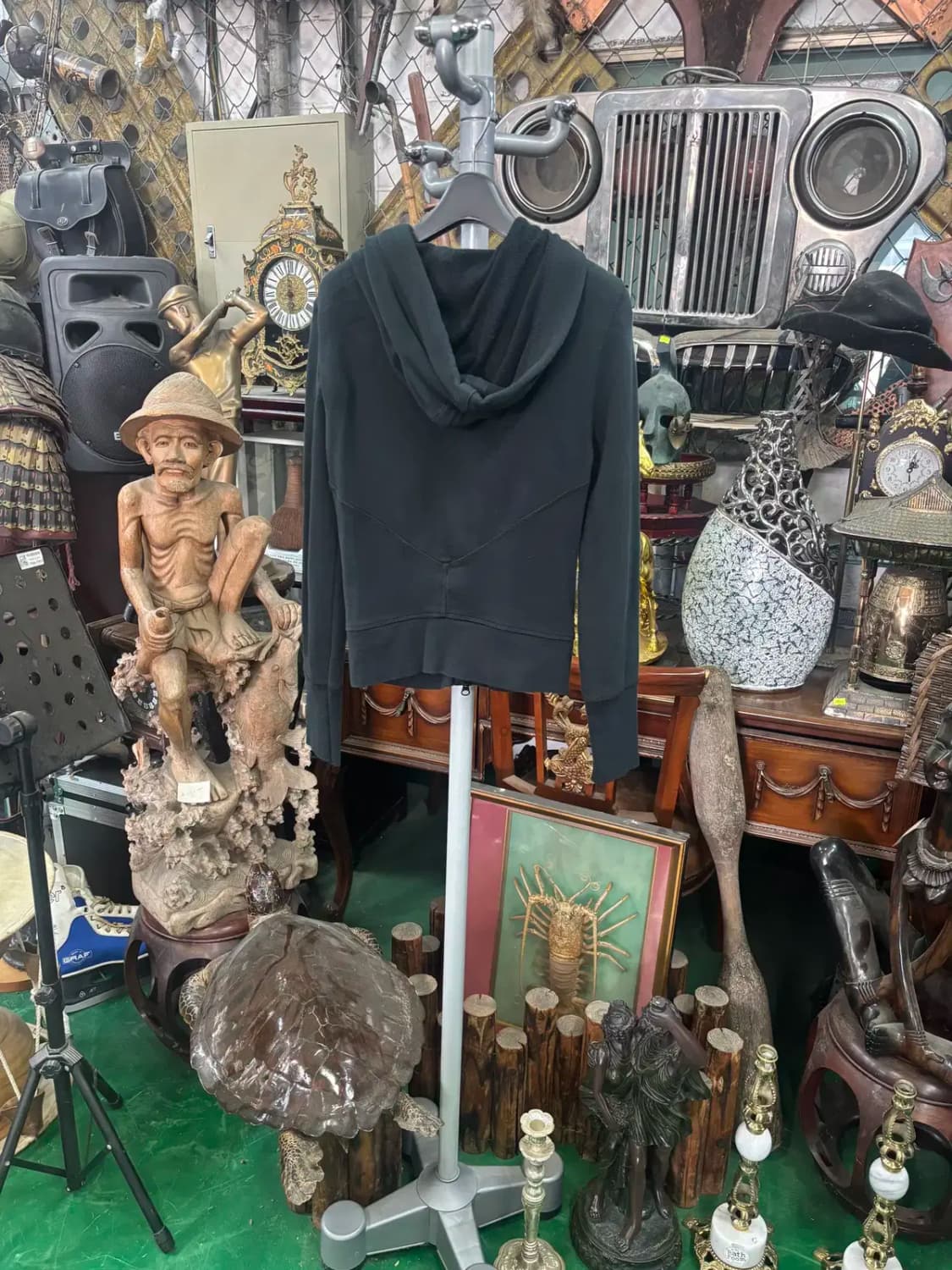 아르마니 익스체인지 블랙 투웨이 집업 XS 상품이미지4