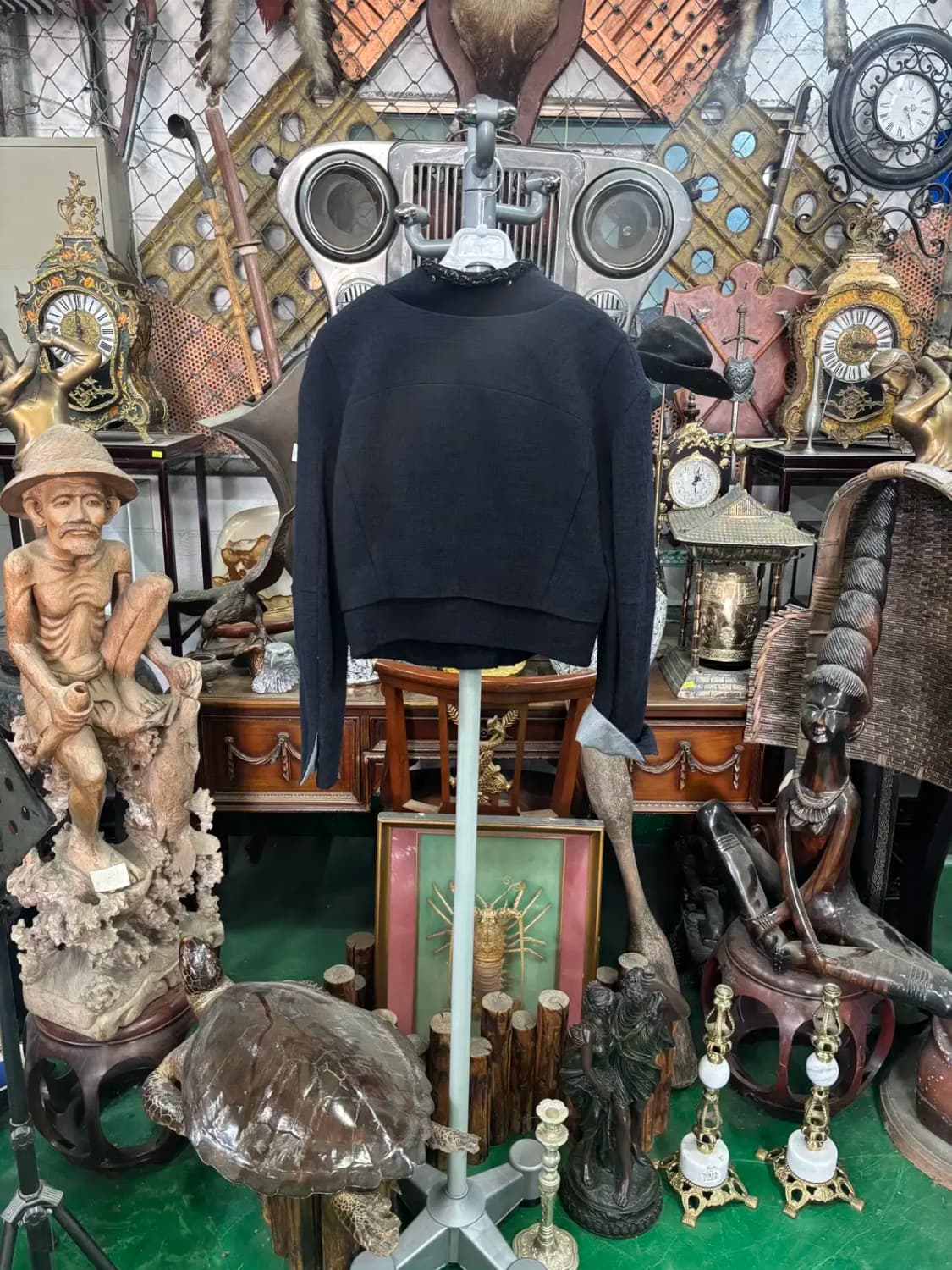 마인 트위드 크롭 자켓 S 상품이미지4