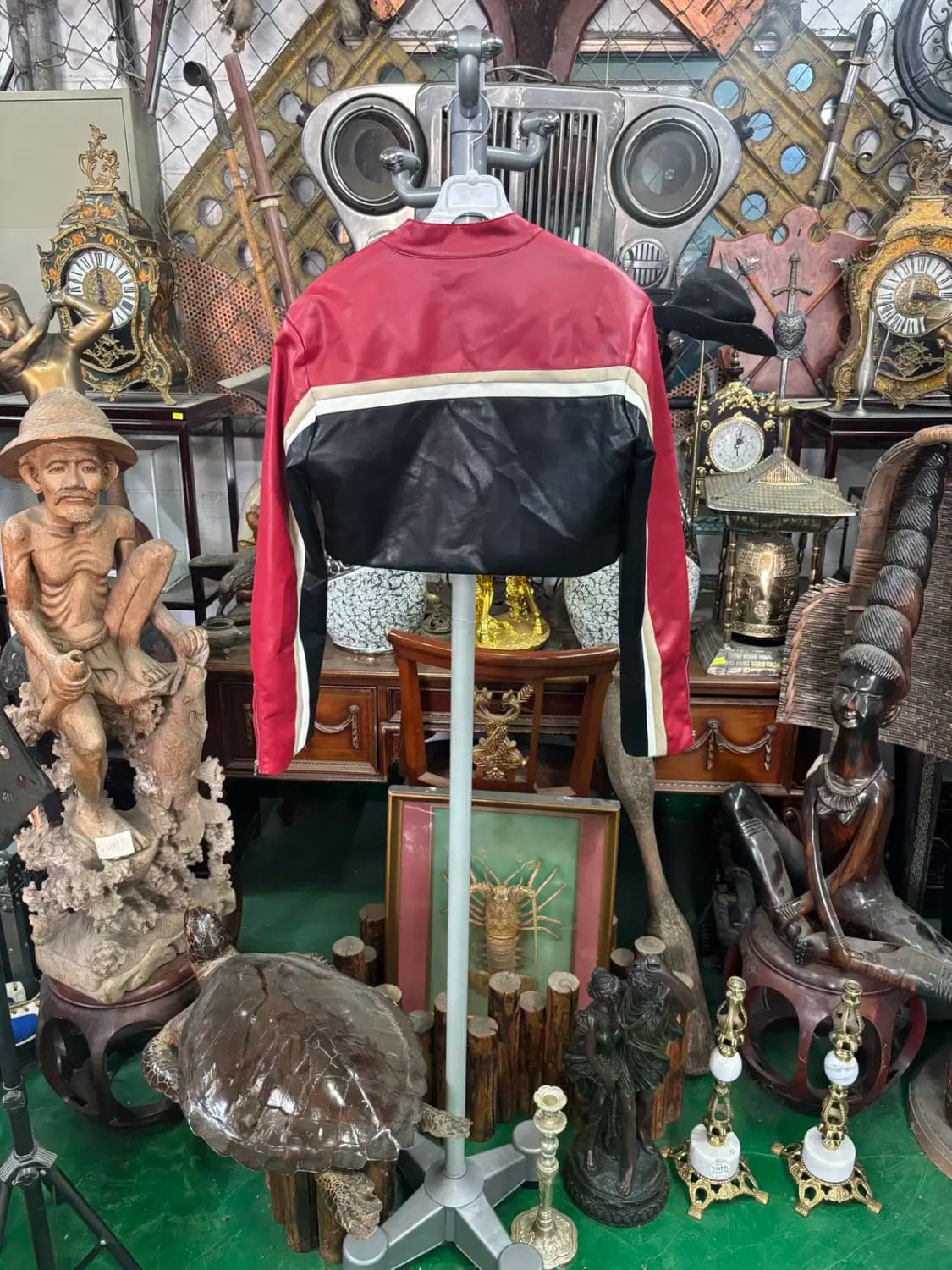 야커(YAKER) 인조 레더 크롭 자켓 상품이미지4