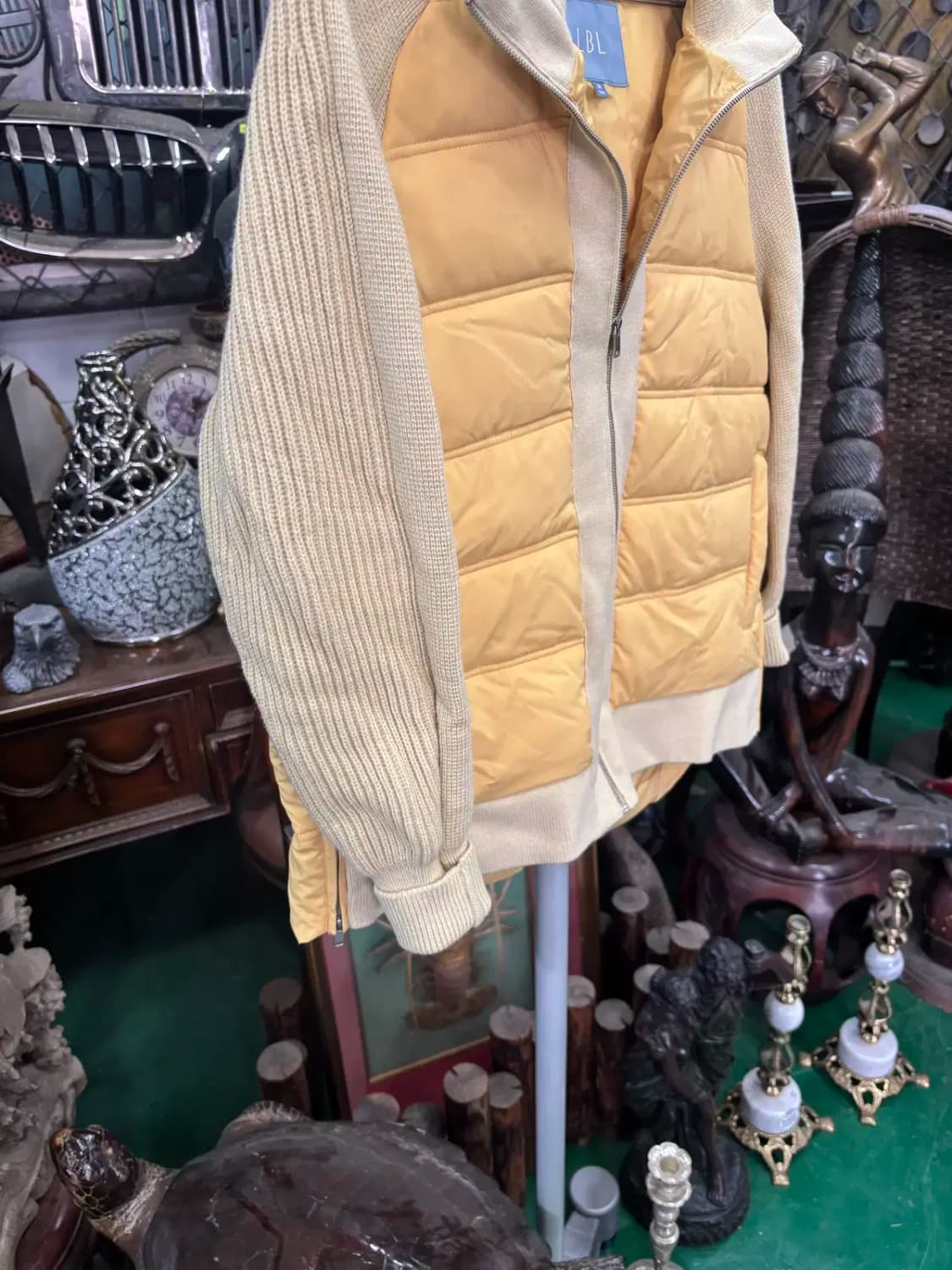 LBL 니트 배색 패딩 66 상품이미지3