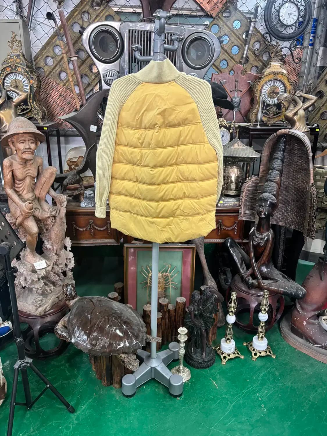 LBL 니트 배색 패딩 66 상품이미지4