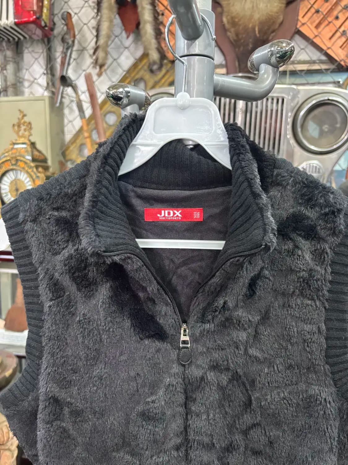 JDX 제이디엑스 앞 인조모피 뒷 니트 조끼 베스트 95 상품이미지2