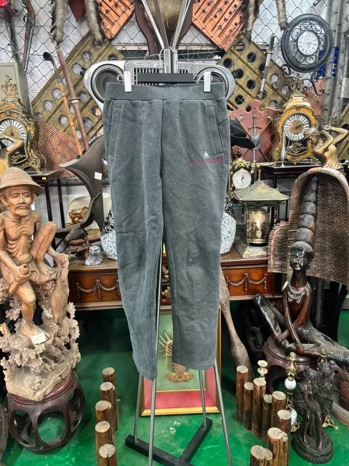 르꼬끄 남녀공용 기모 트레이닝복 바지 진그레이 L 상품이미지1