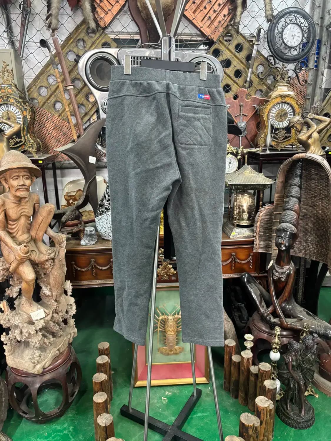 르꼬끄 남녀공용 기모 트레이닝복 바지 진그레이 L 상품이미지4