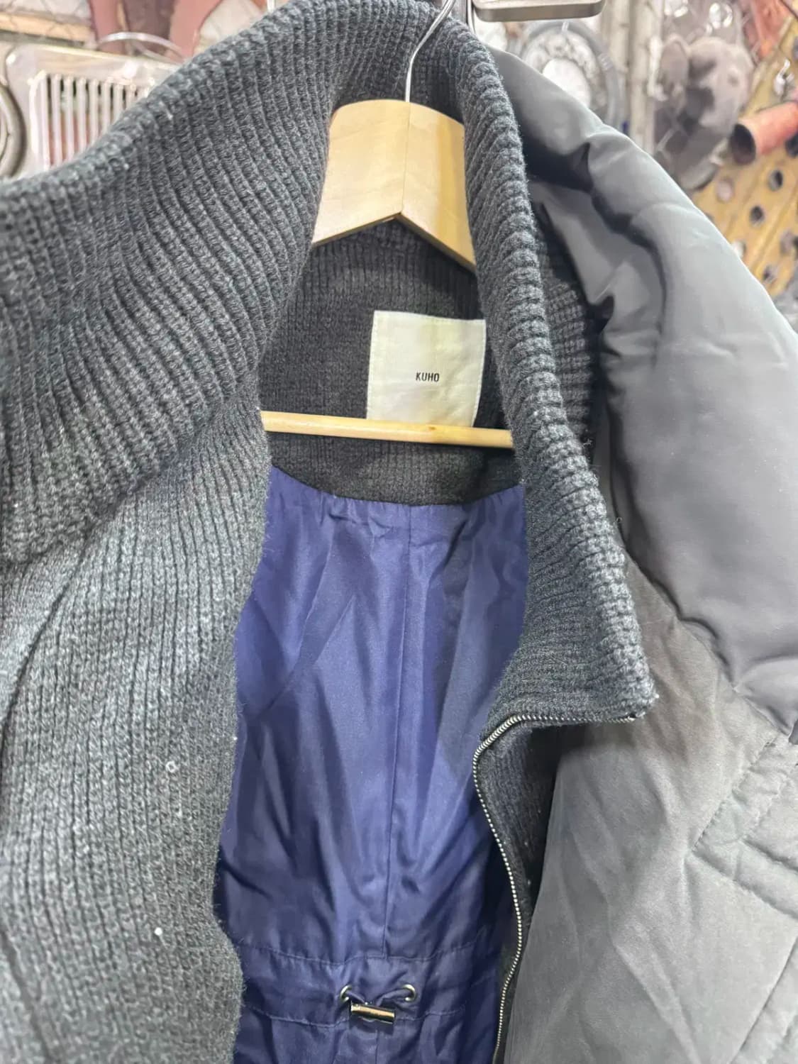 구호 (kuho) 니트  패딩 덕다운 여성 겨울 자켓 상품이미지3