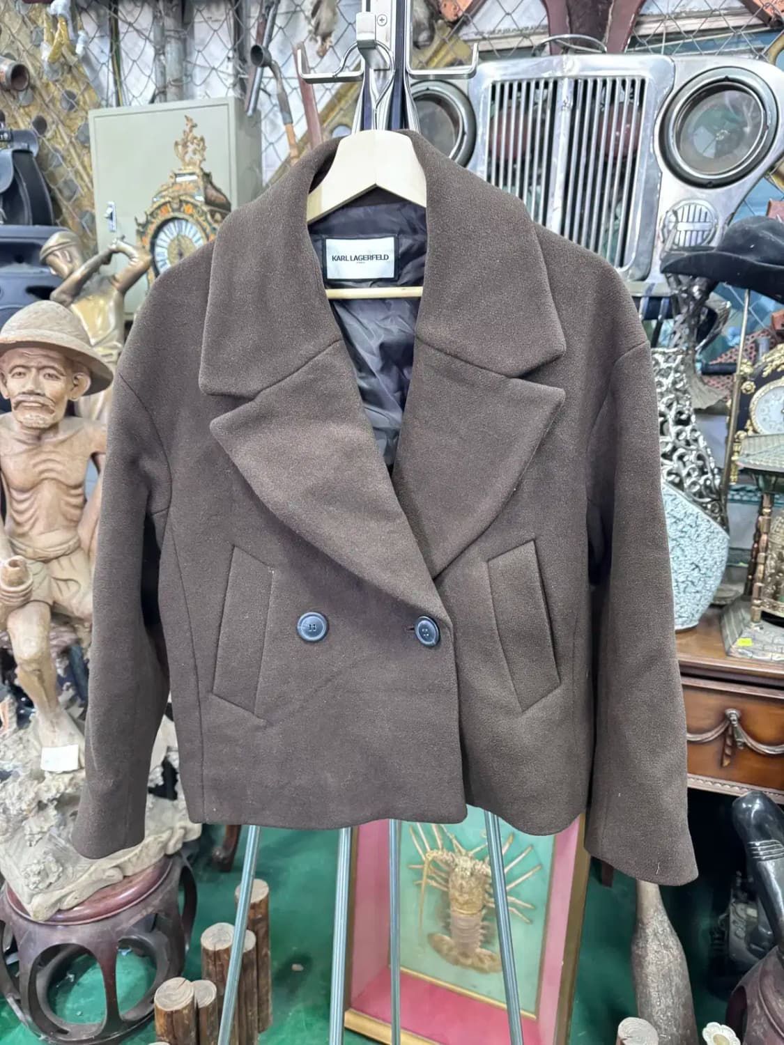 칼라거펠트 (Karl Lagerfeld) 캐시미어 여성용 반코트 (66) 상품이미지1