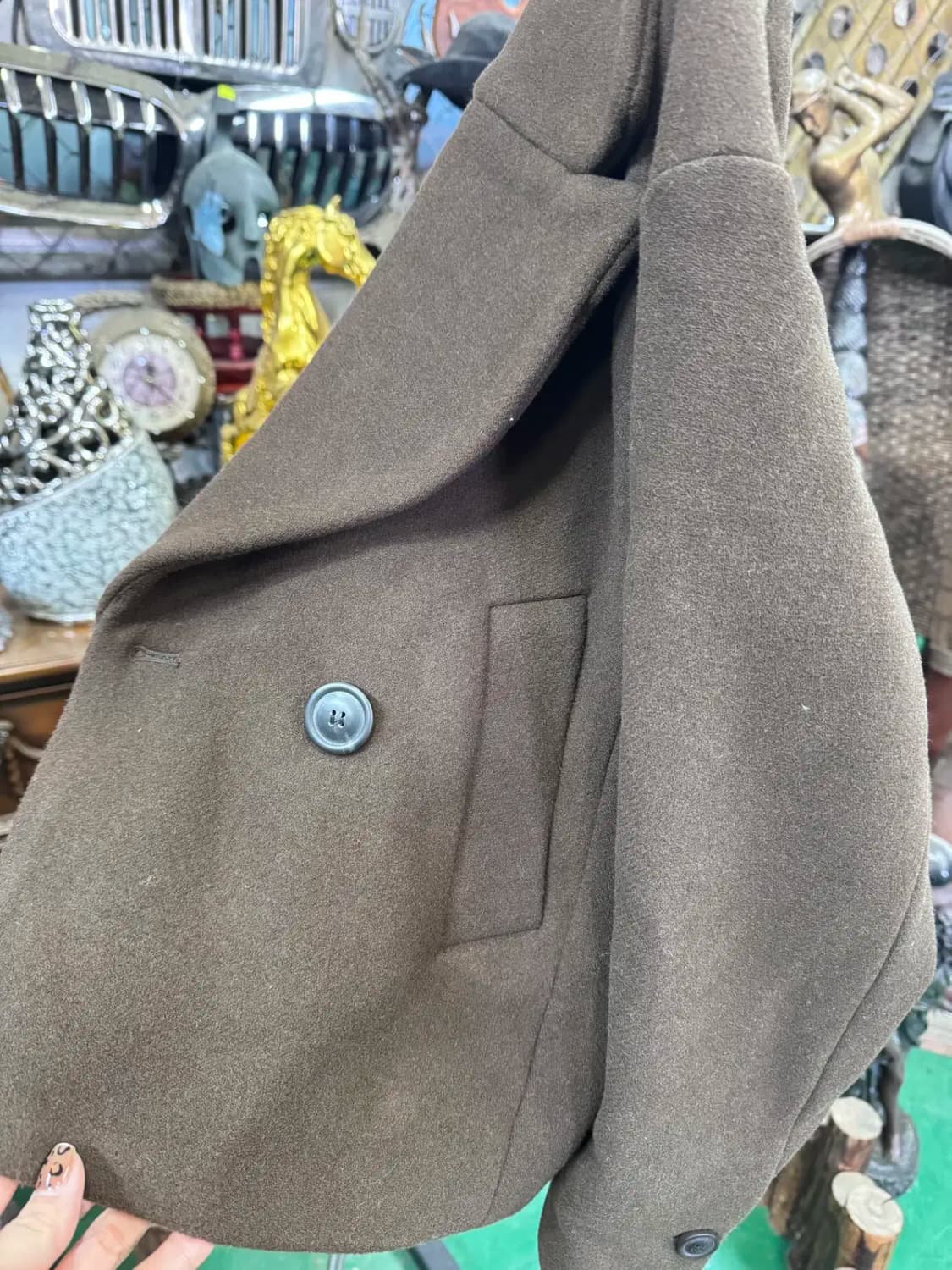 칼라거펠트 (Karl Lagerfeld) 캐시미어 여성용 반코트 (66) 상품이미지3