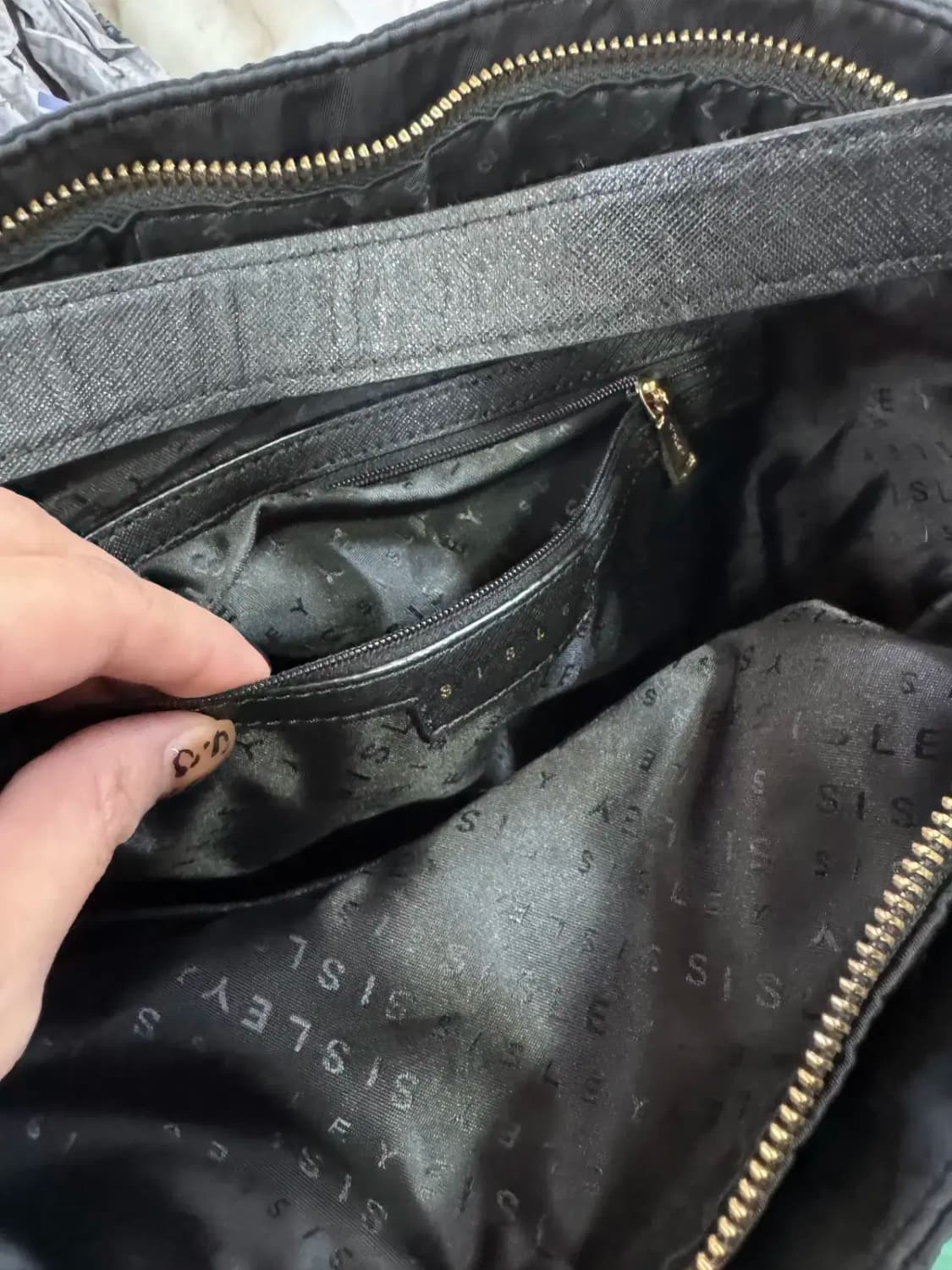 시슬리 블랙 자크 포인트 숄더백 상품이미지6