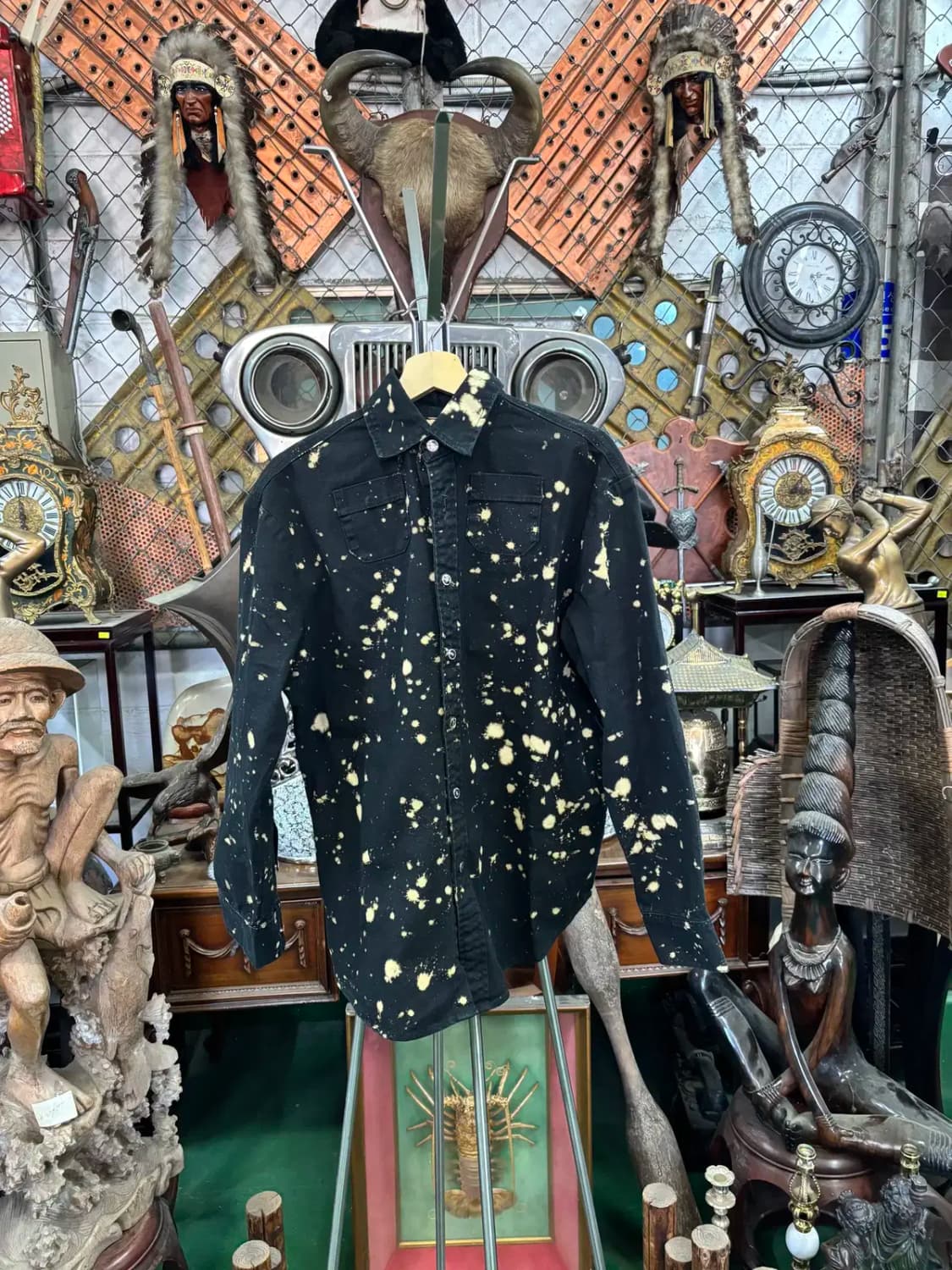 라프시몬스 스털링루비 셔츠 44 블랙 상품이미지1