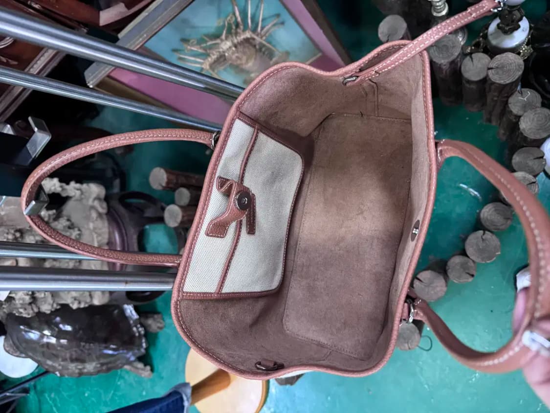 가이거 가든스 (GEIGER) 인조 가죽 배색 여성 사각 도트백 상품이미지4