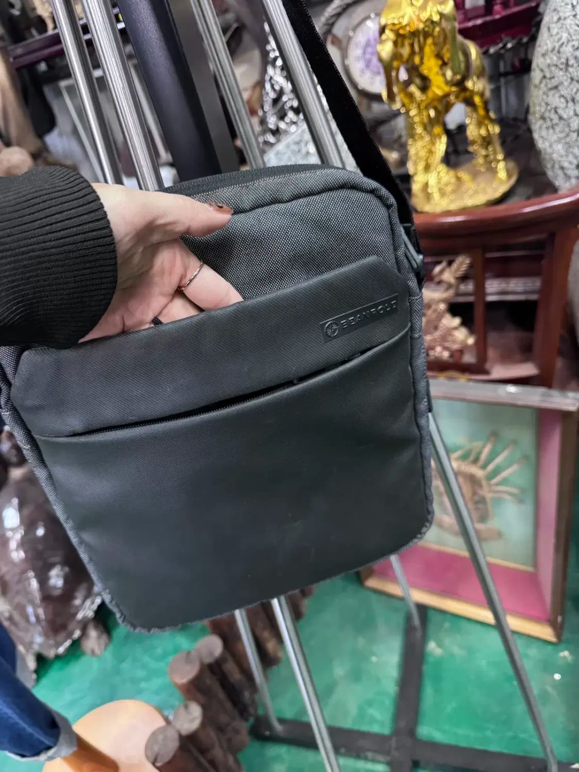 빈폴 블랙 남성 오피스 블랙 크로스백 상품이미지10