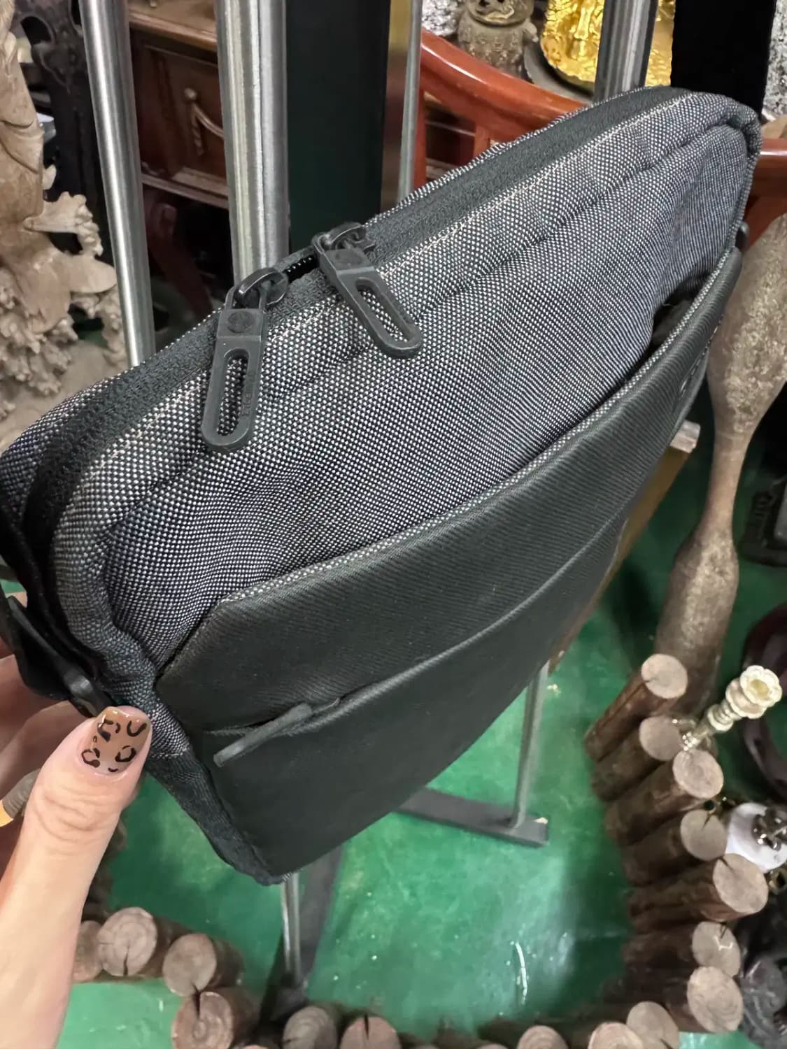 빈폴 블랙 남성 오피스 블랙 크로스백 상품이미지5