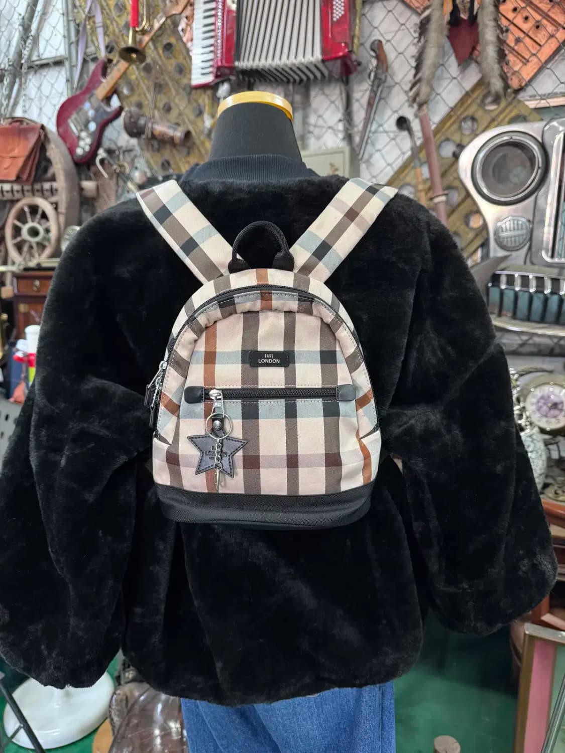 닥스키즈 하우스체크 미니 백팩 상품이미지1