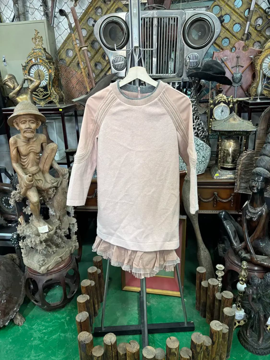 오즈세컨 플레어 기모 원피스 상품이미지1