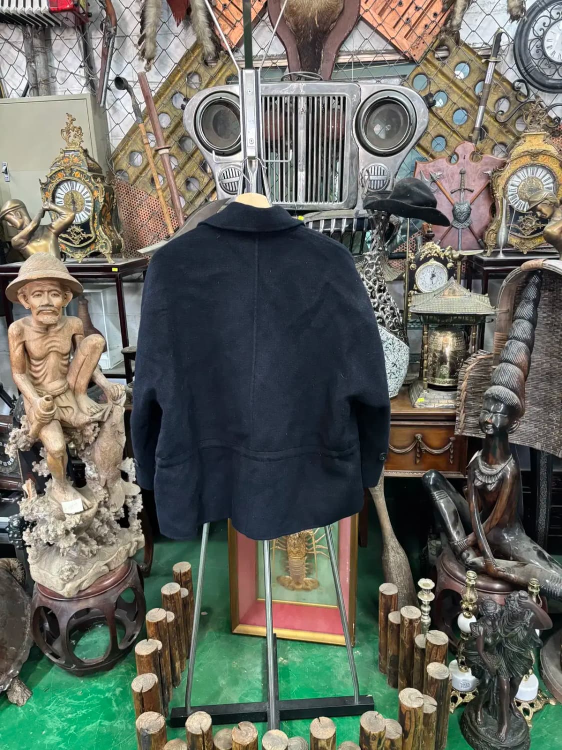 라우렐 모 알파카 혼방 모직 자켓 반코트 L-텍달린 새상품 상품이미지4