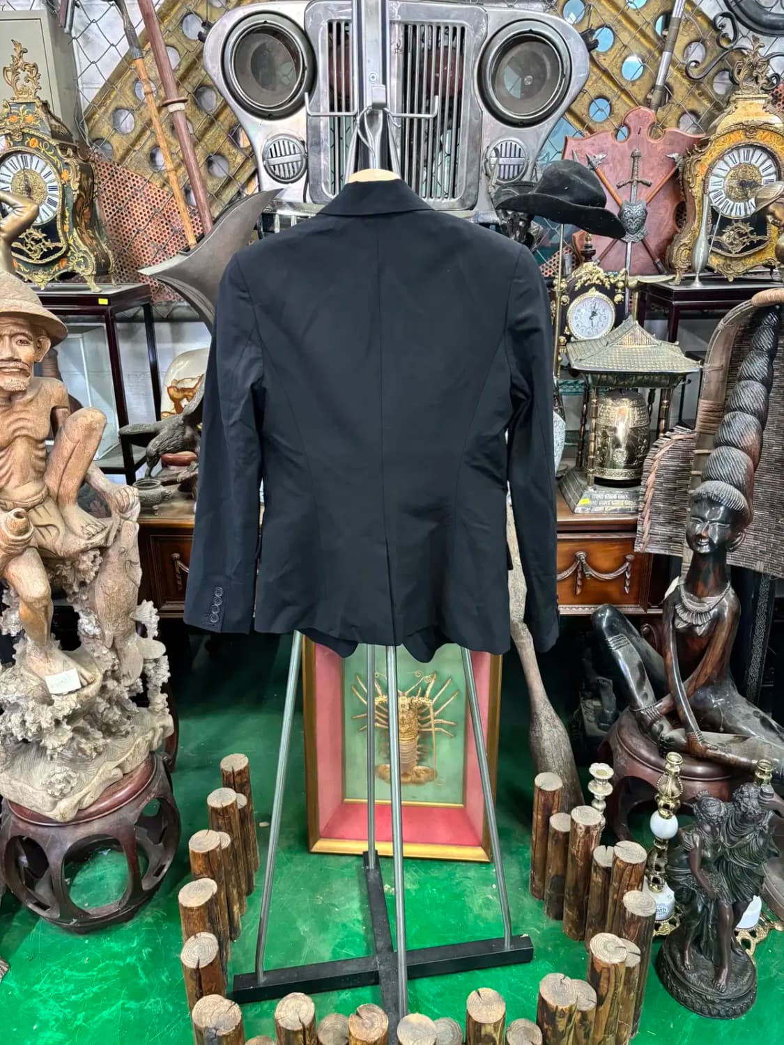 띠어리 블랙 원 버튼 자켓 상품이미지4