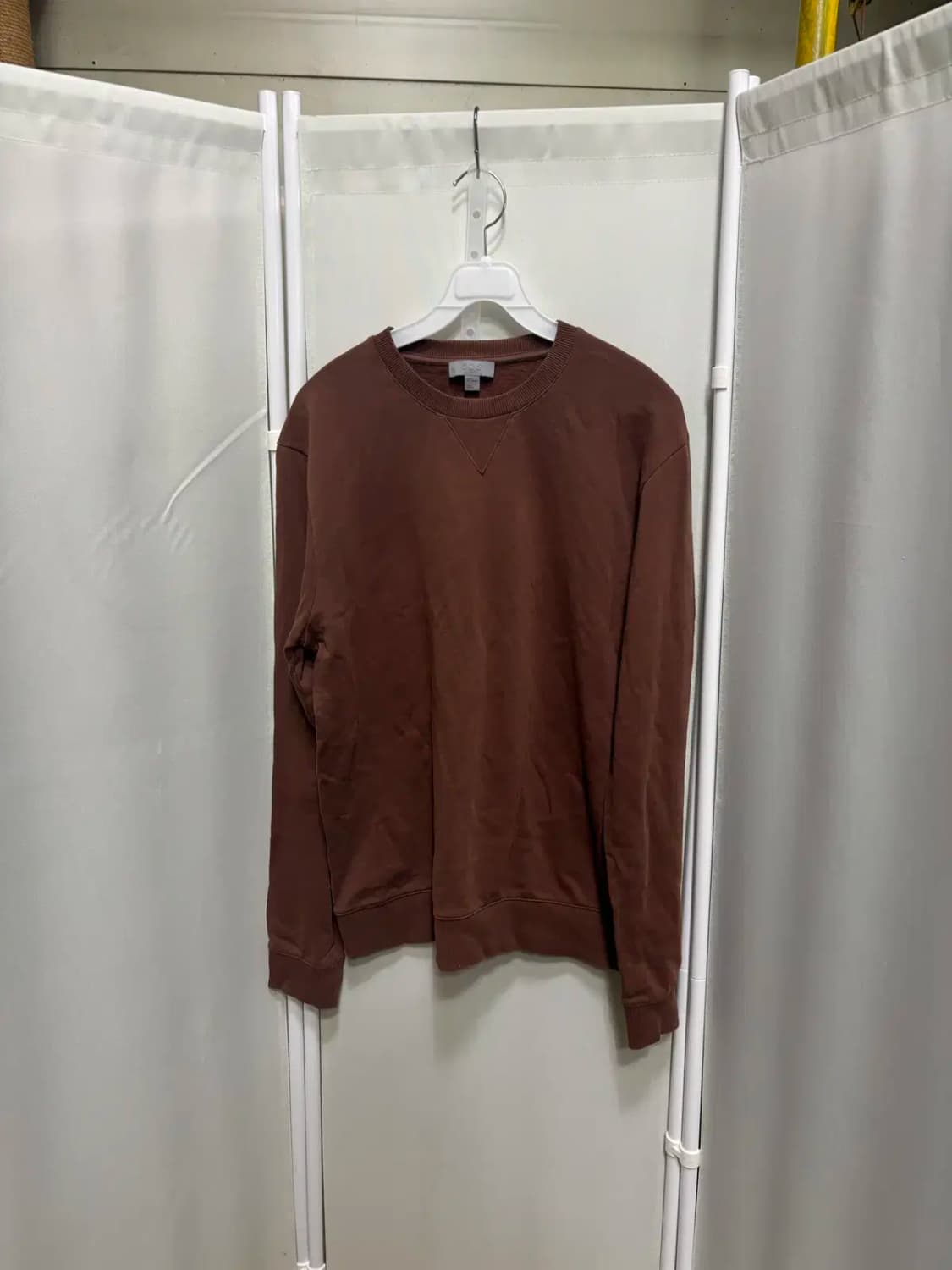 코스 라운드 넥 브라운 맨투맨 티셔츠 M 상품이미지1