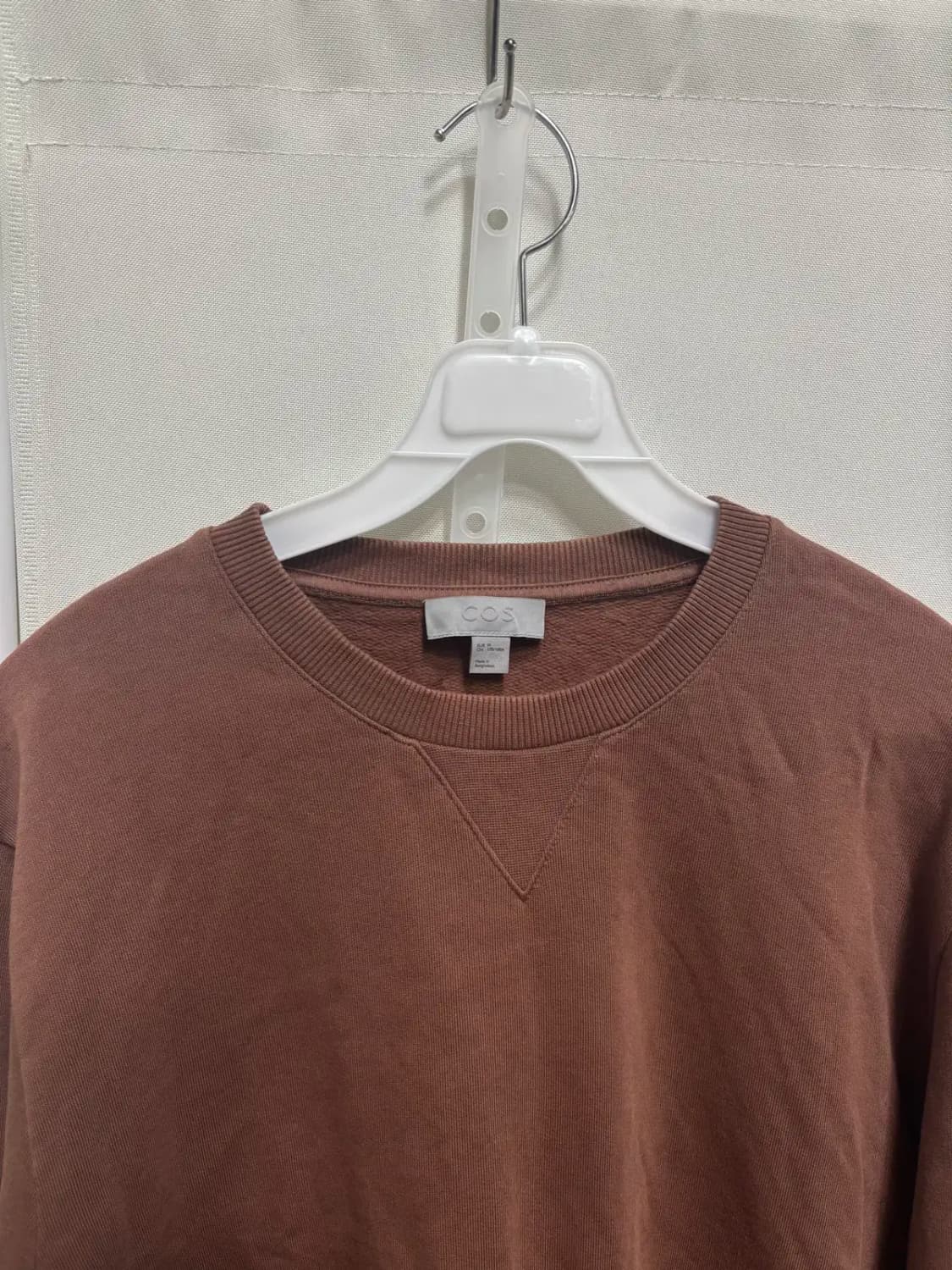코스 라운드 넥 브라운 맨투맨 티셔츠 M 상품이미지2